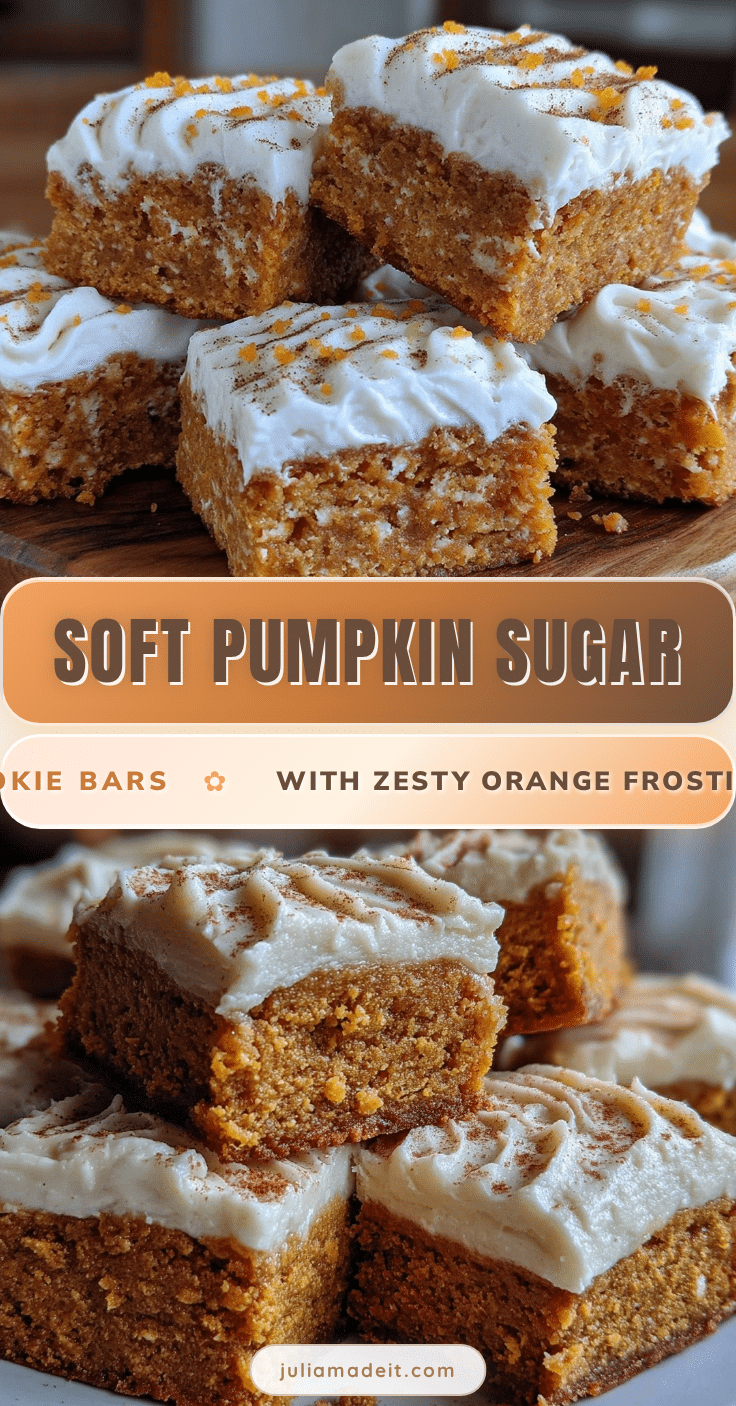 pumpkin sugar cookie bars recipe
