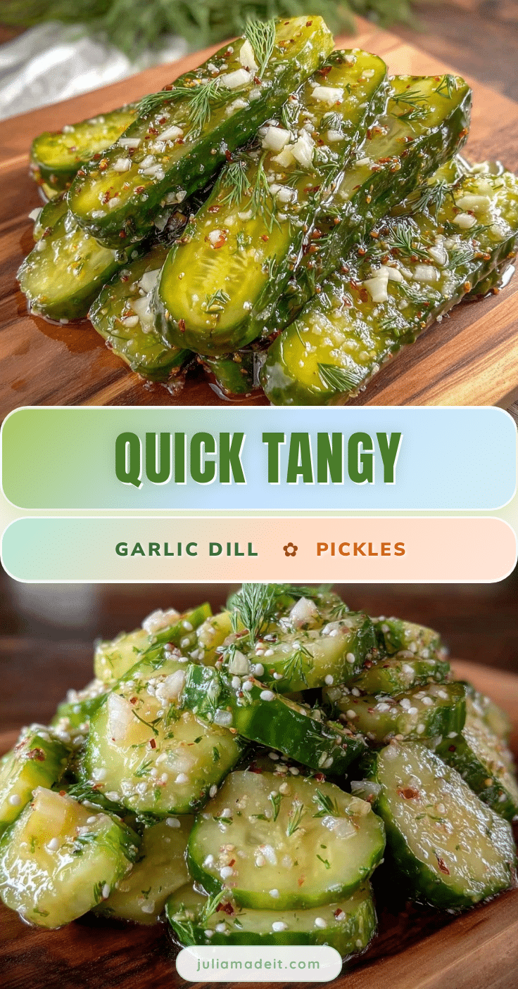 quick garlic dill refrigerator pickles recipe