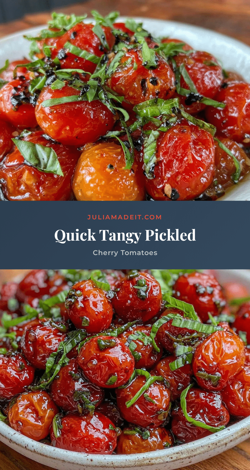 quick tangy pickled cherry tomatoes recipe
