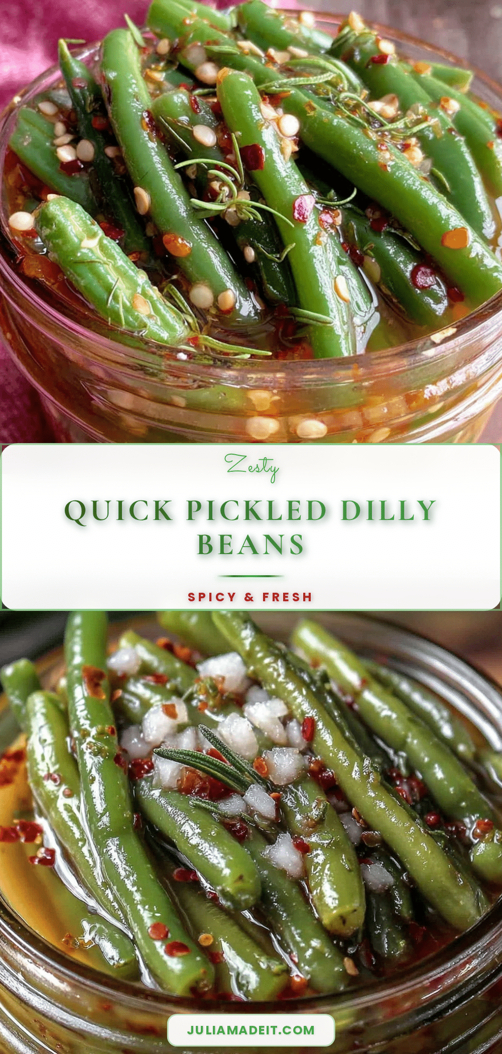 quick zesty dilly beans pickle recipe