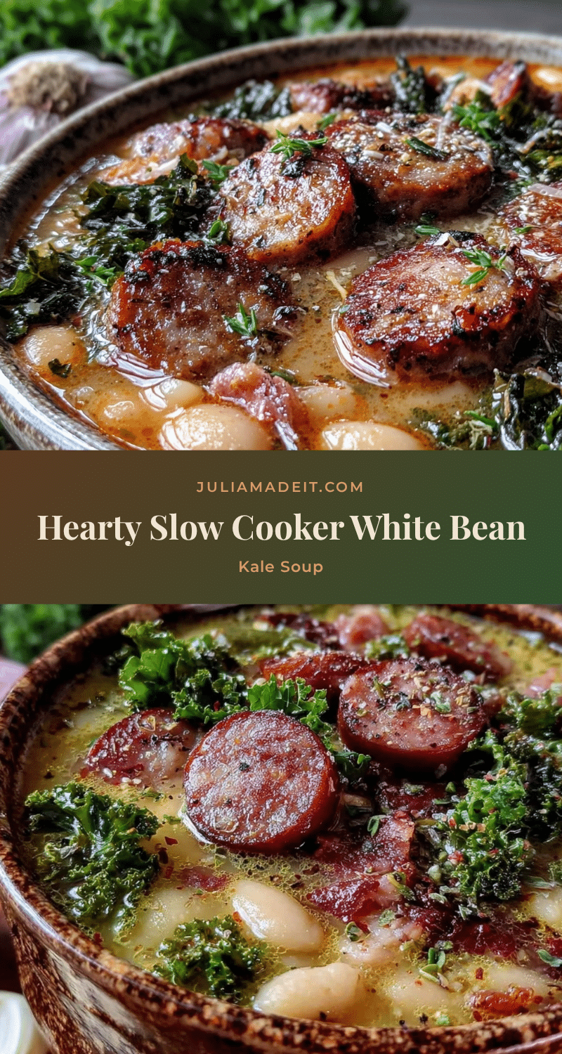 slow cooker white bean and kale soup recipe