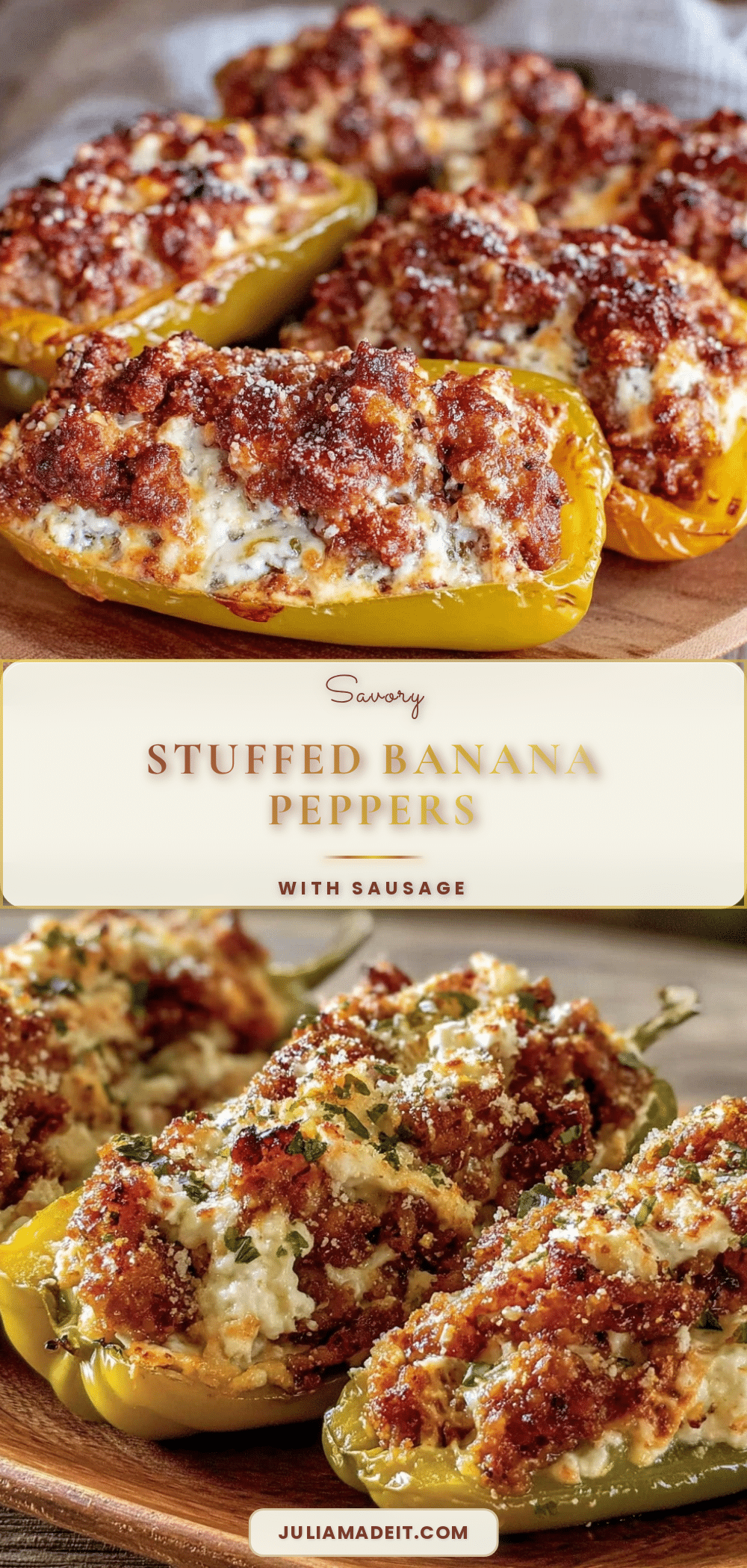 stuffed banana peppers recipe
