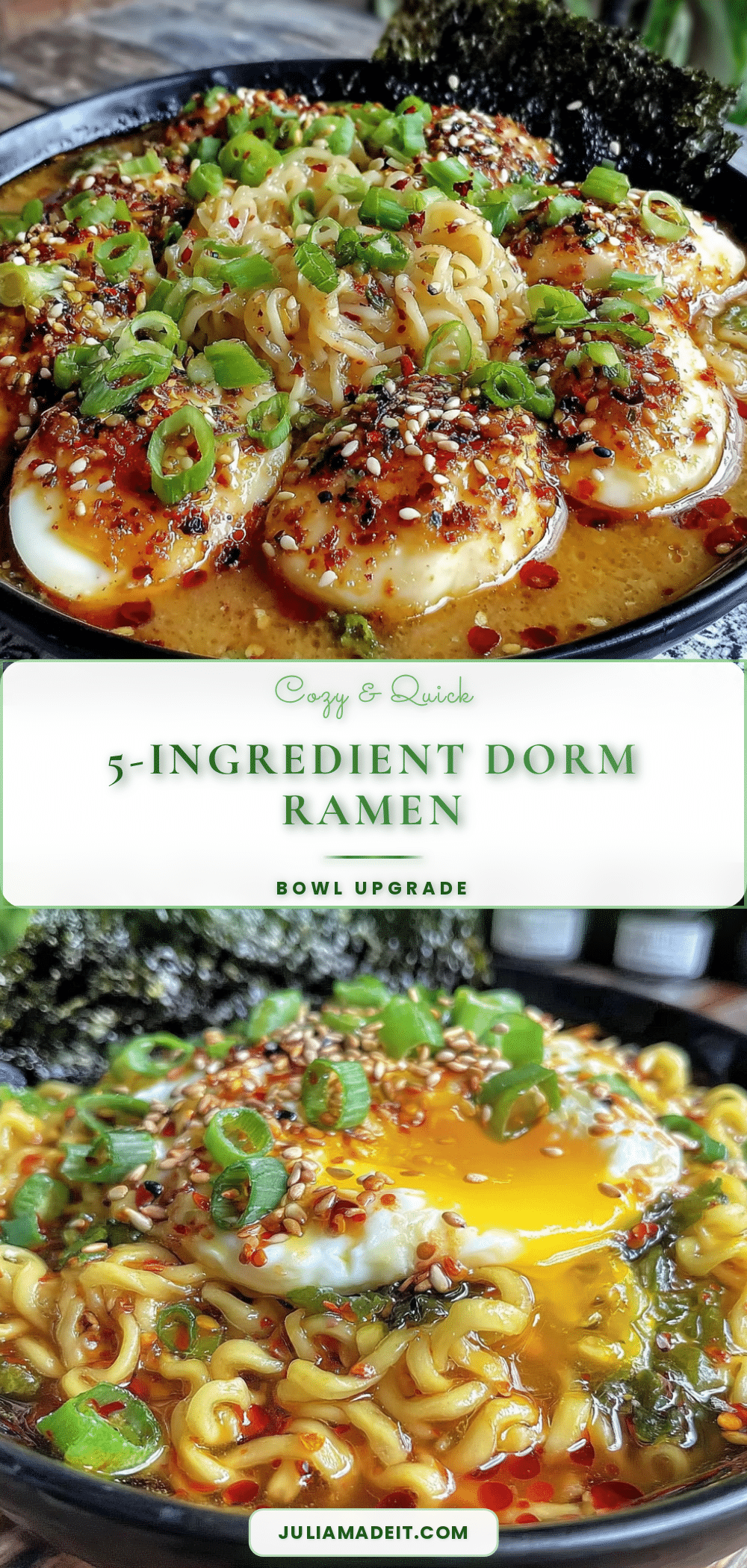 5-ingredient dorm room ramen upgrade recipe