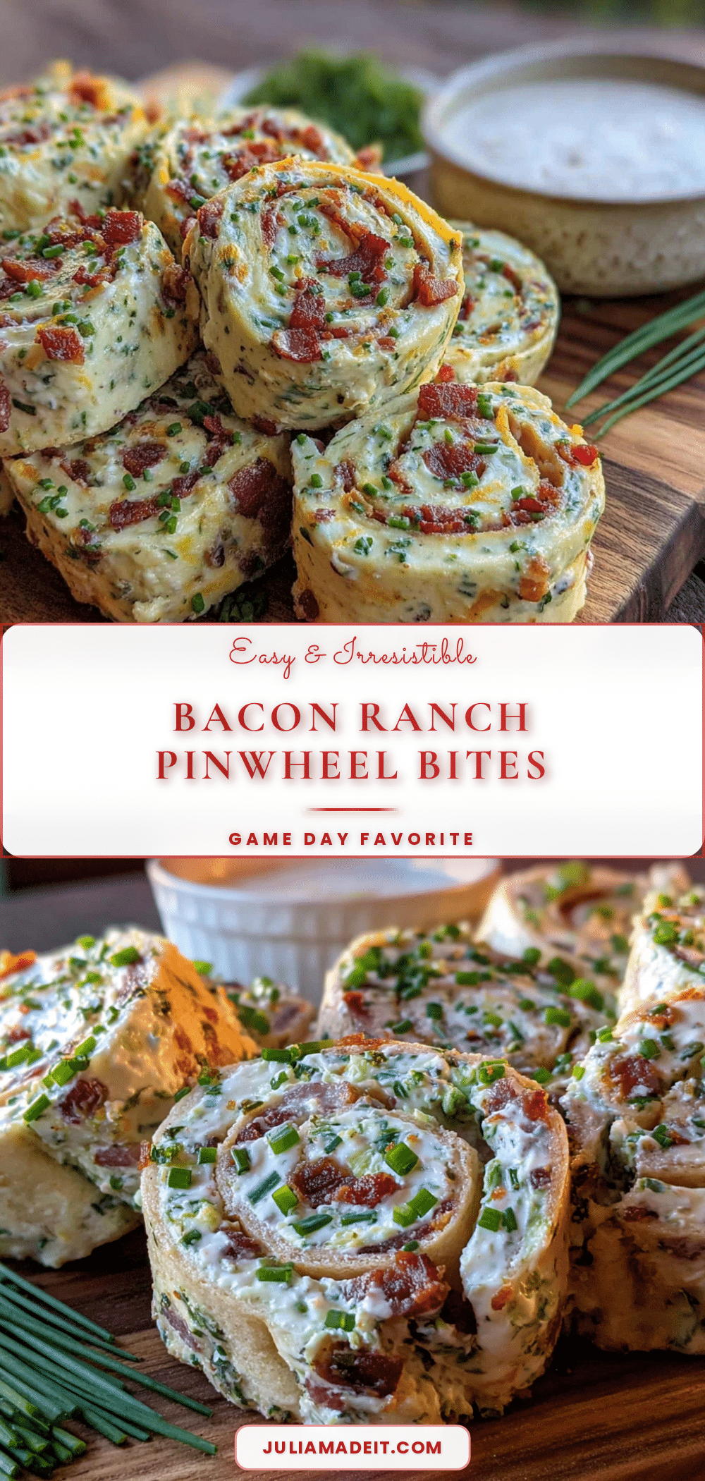 bacon ranch pinwheel bites recipe