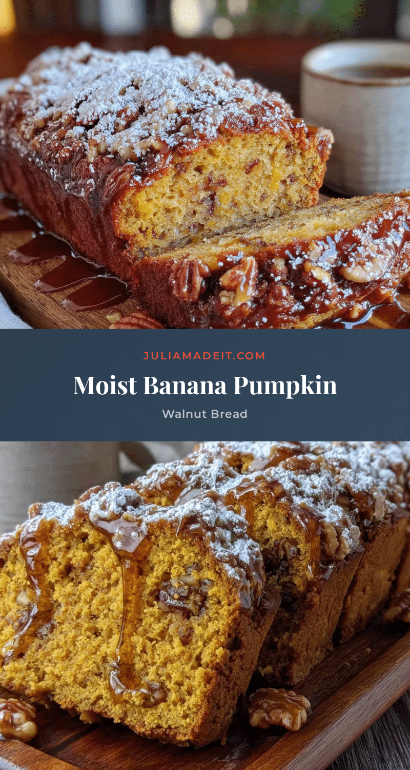 banana pumpkin walnut bread recipe