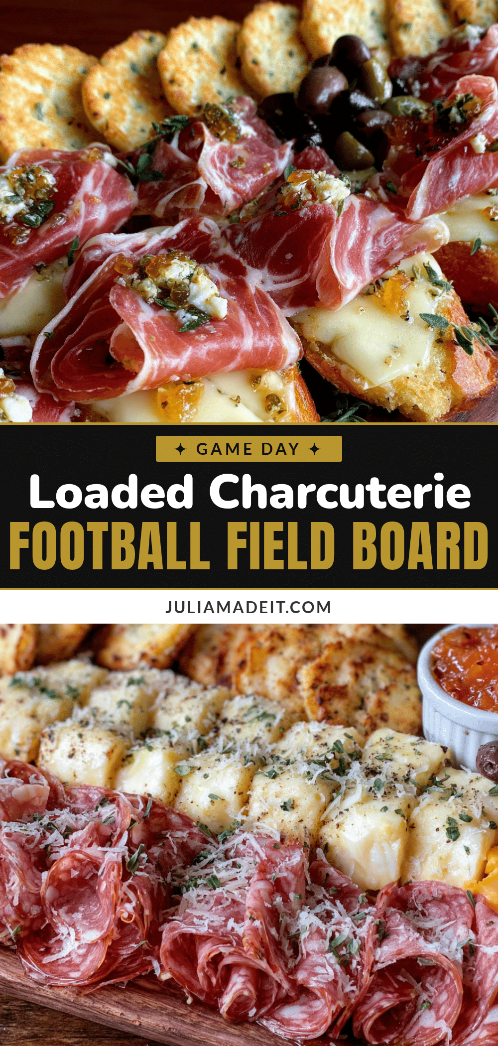 best loaded football field charcuterie board recipe