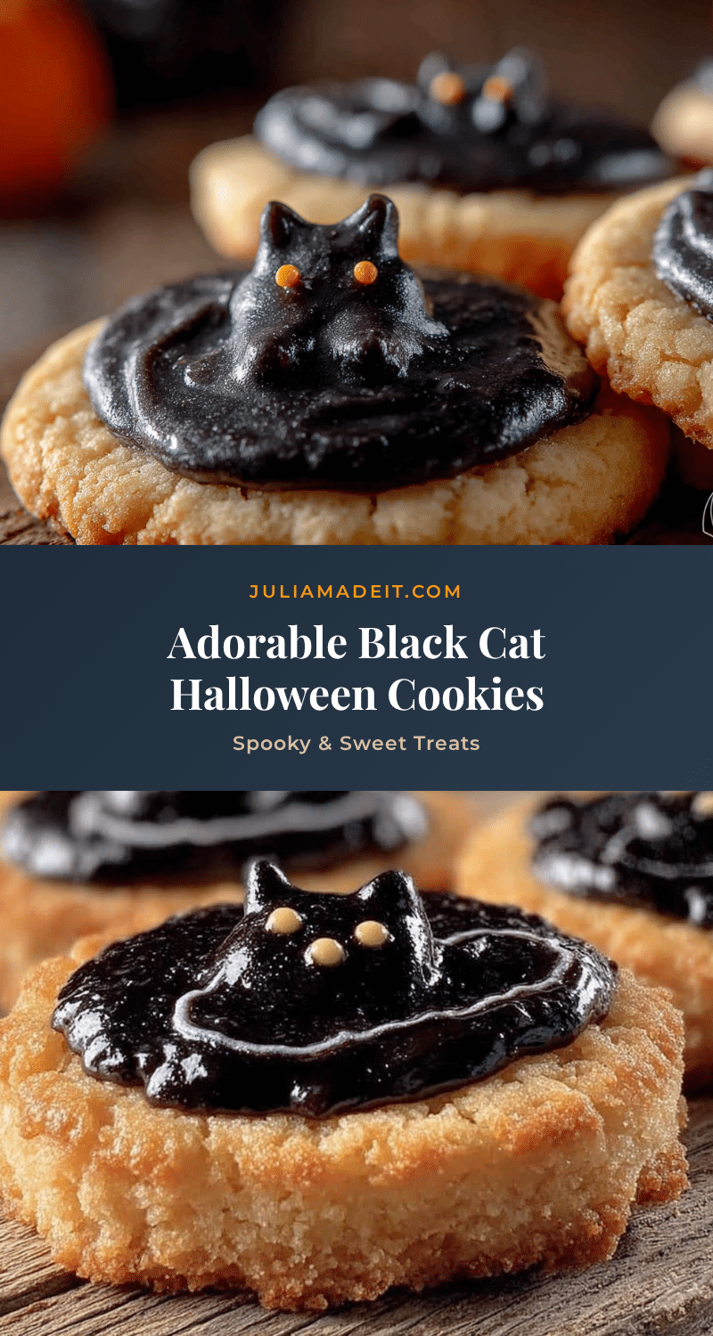 Black Cat Halloween Sugar Cookies recipe