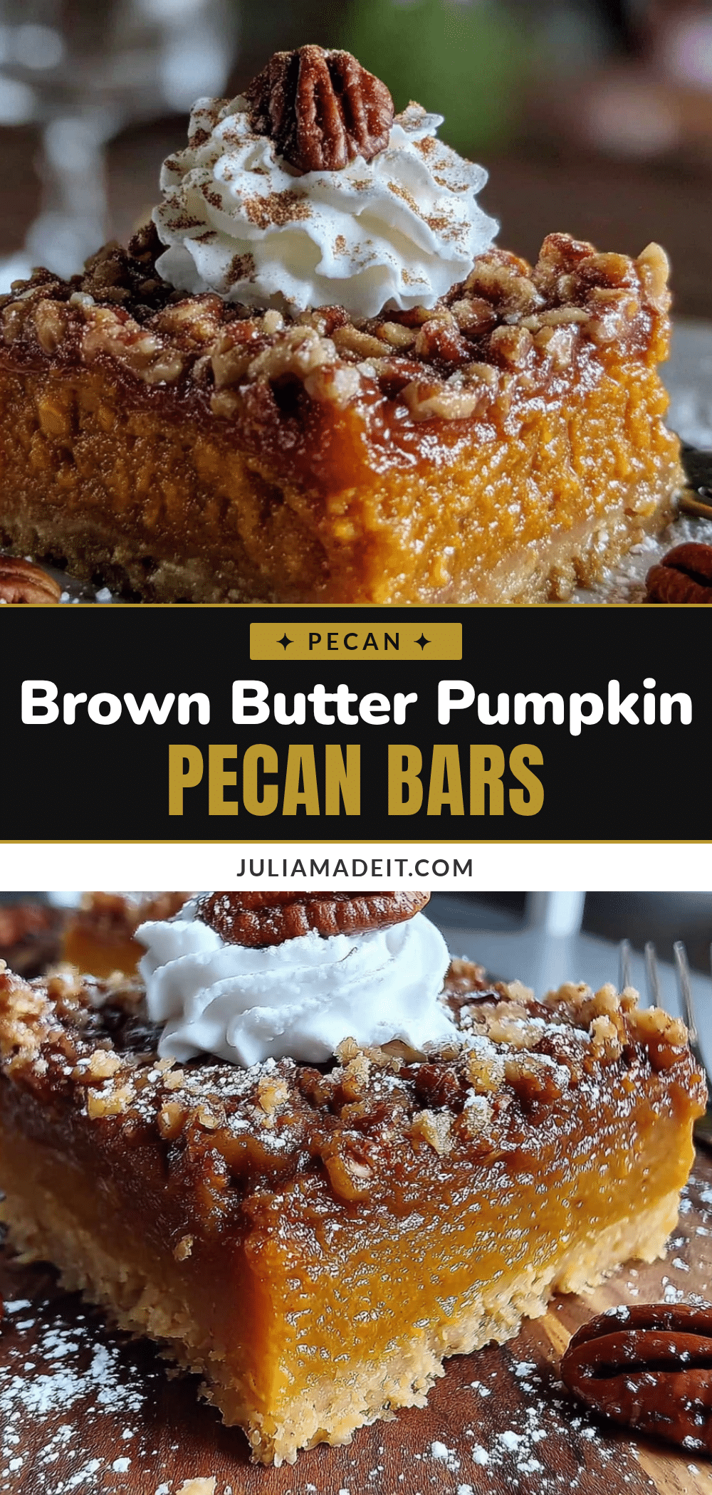 brown butter pumpkin pie bars recipe