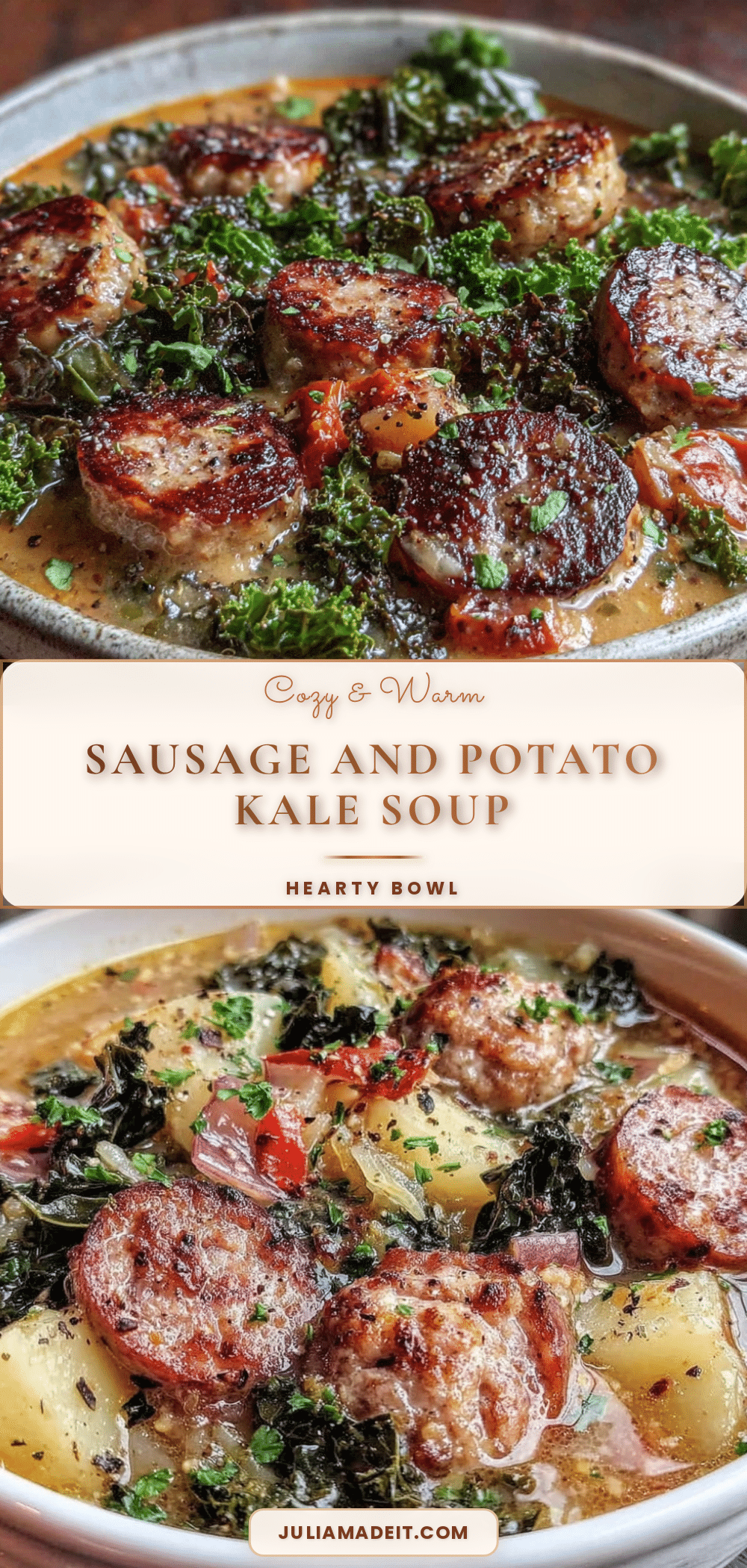 cozy sausage and potato soup with kale recipe
