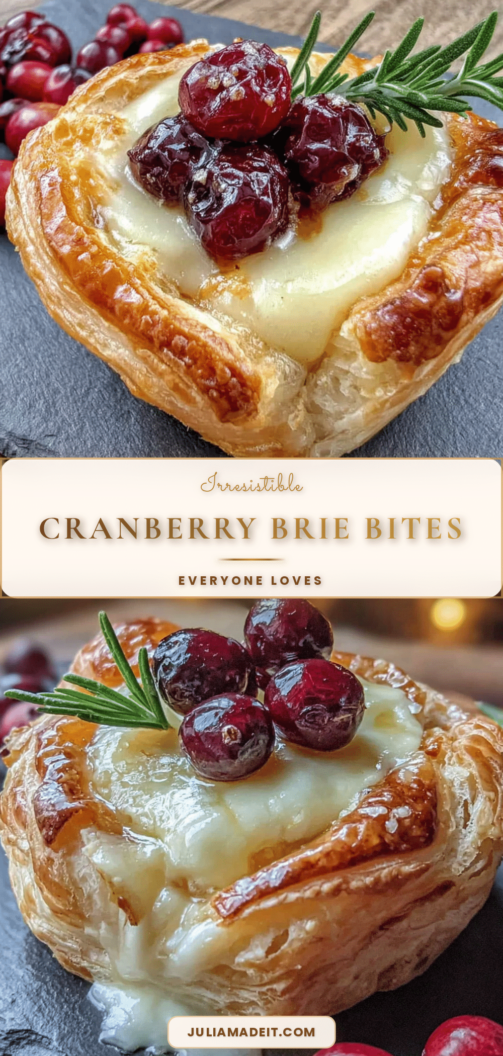 cranberry brie bites recipe