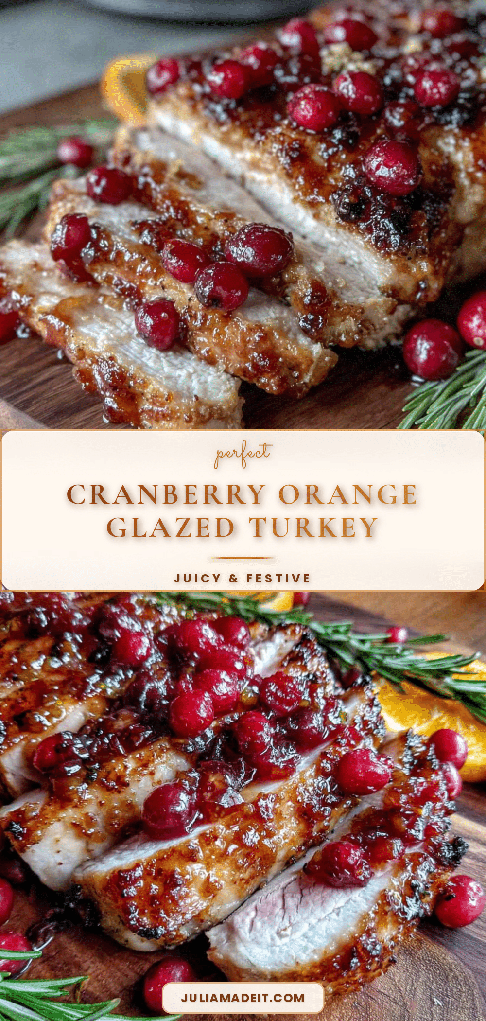 cranberry orange glazed turkey breast recipe