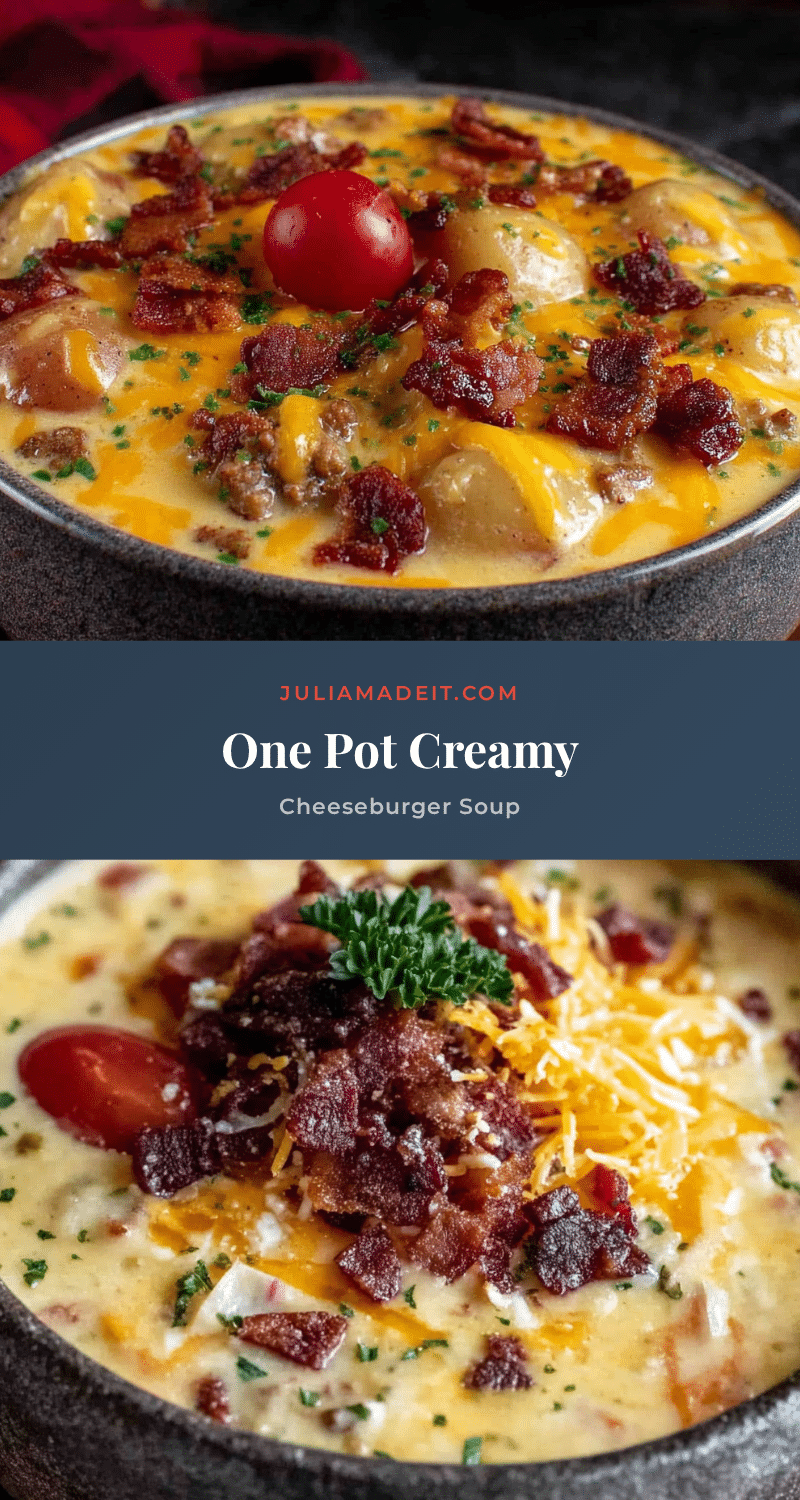 creamy cheeseburger potato soup recipe
