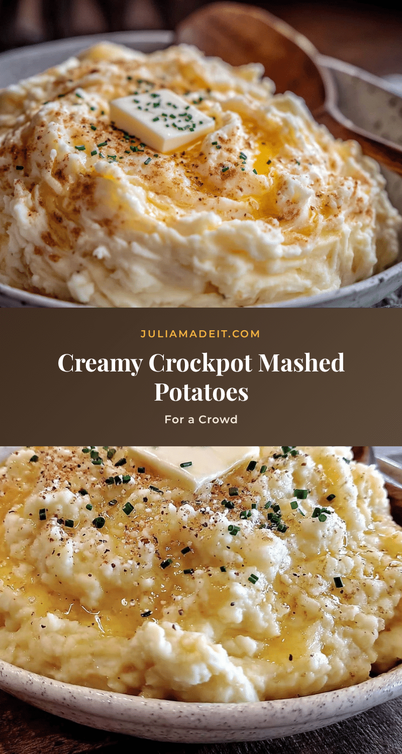creamy crockpot mashed potatoes for a crowd recipe