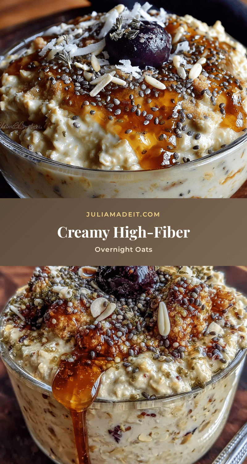 creamy high-fiber overnight oats recipe