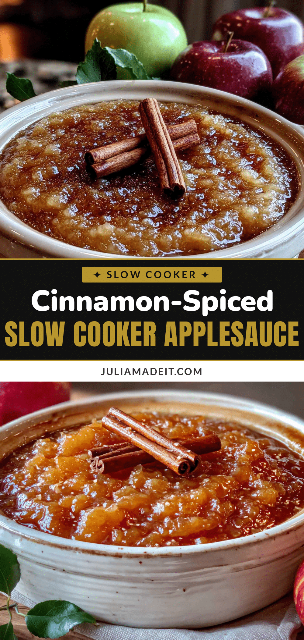 crockpot applesauce with cinnamon recipe