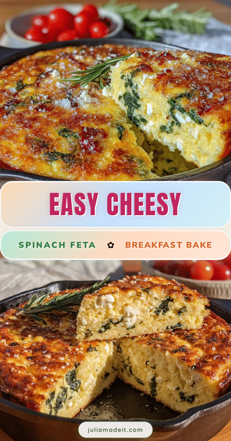 crustless spinach and feta breakfast casserole recipe