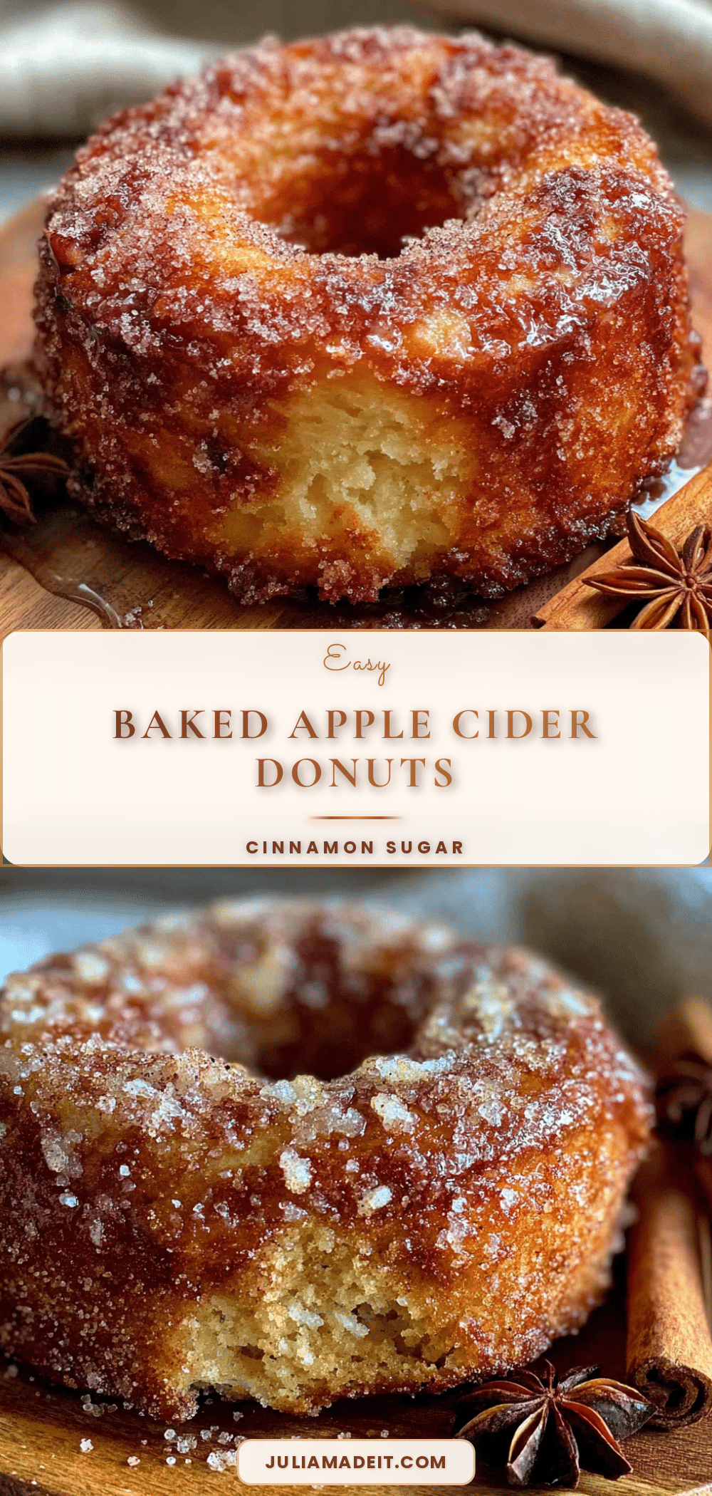 easy baked apple cider donuts recipe