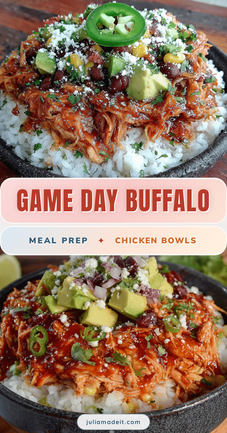 easy buffalo chicken meal prep bowls recipe