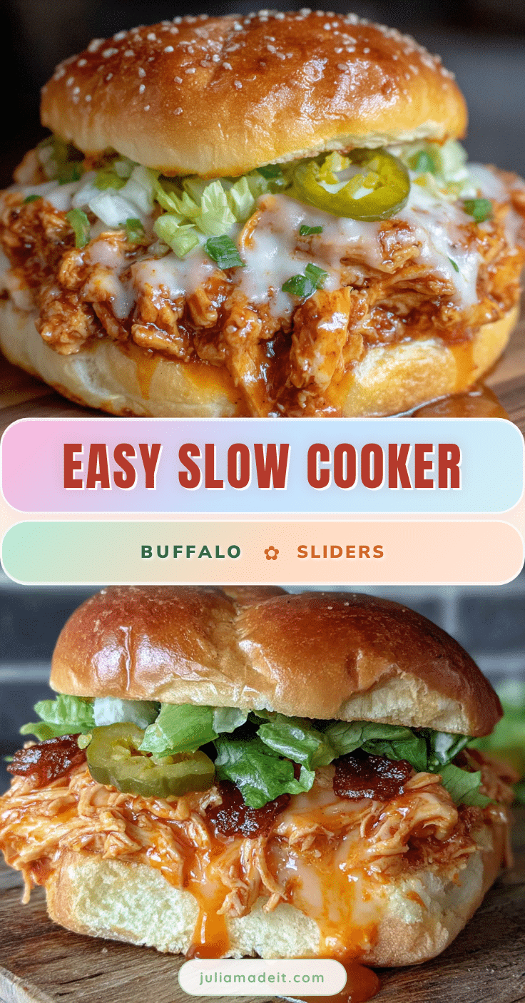 easy crockpot buffalo chicken sliders for game day recipe