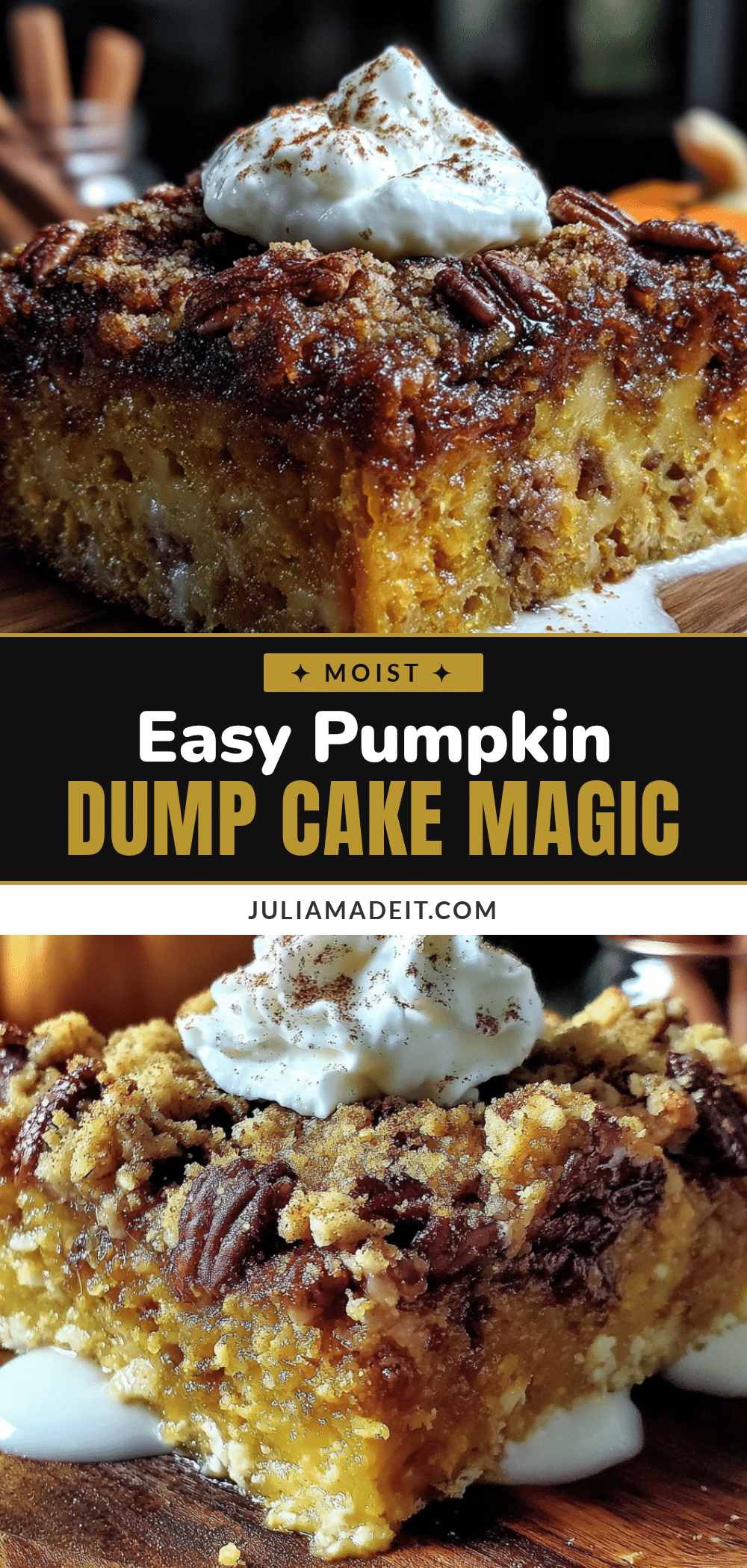 easy pumpkin dump cake recipe