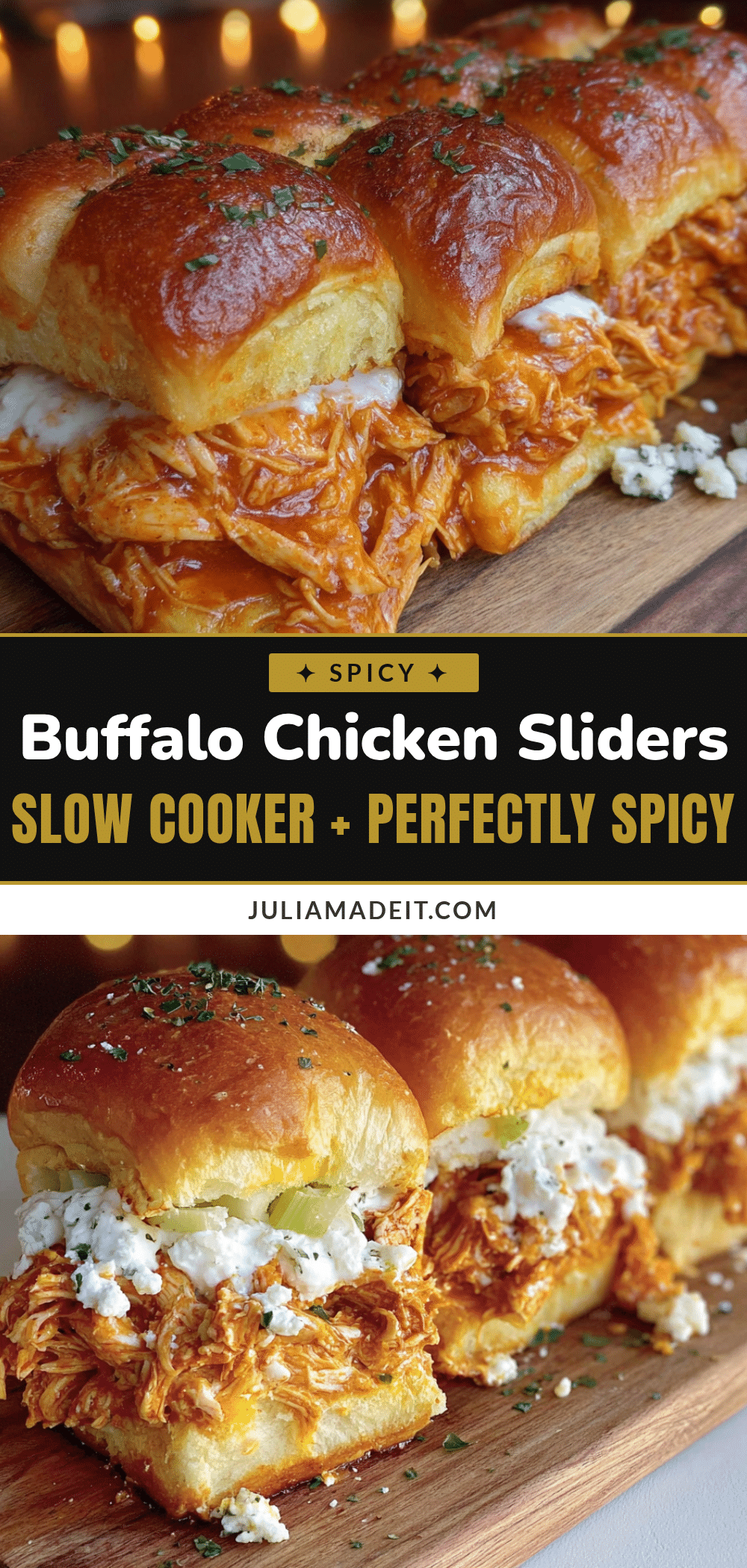 easy slow cooker buffalo chicken sliders recipe