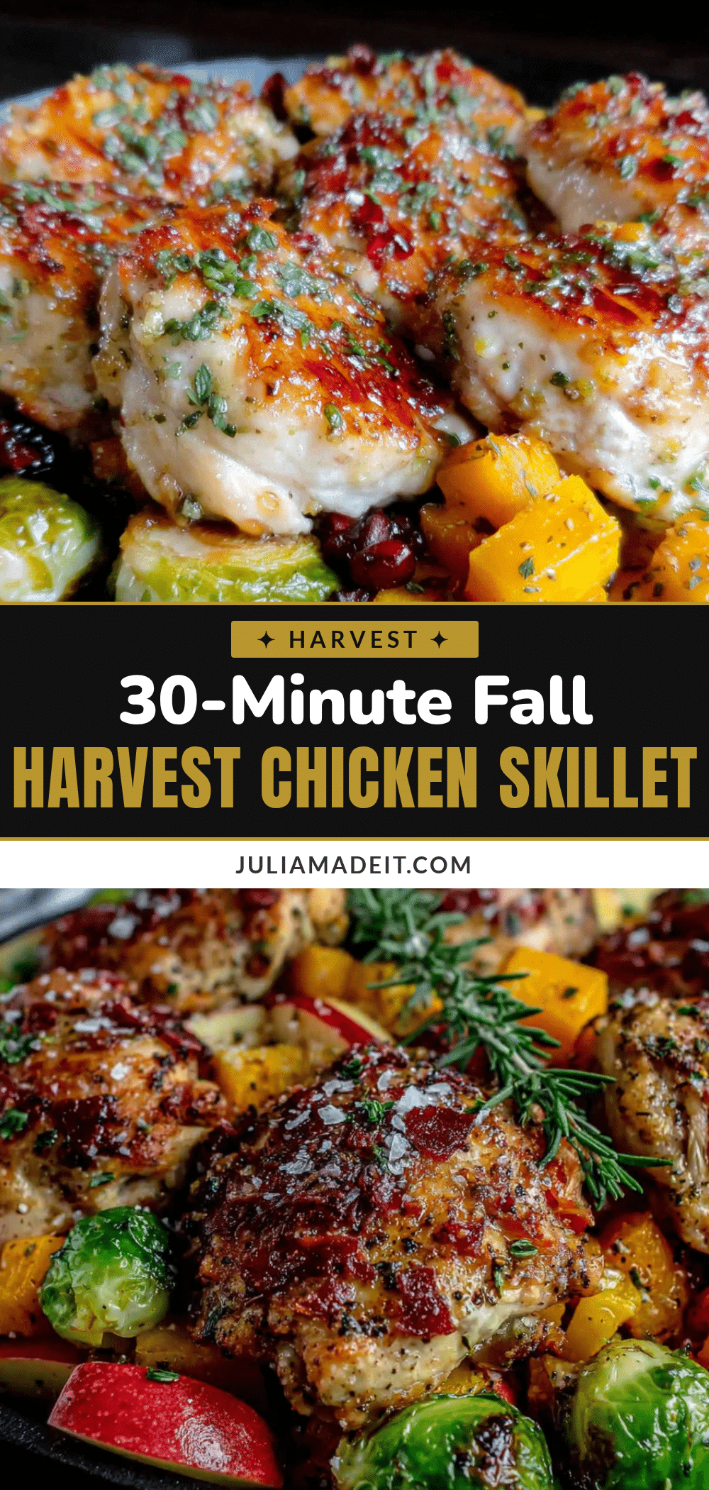 fall harvest chicken skillet recipe