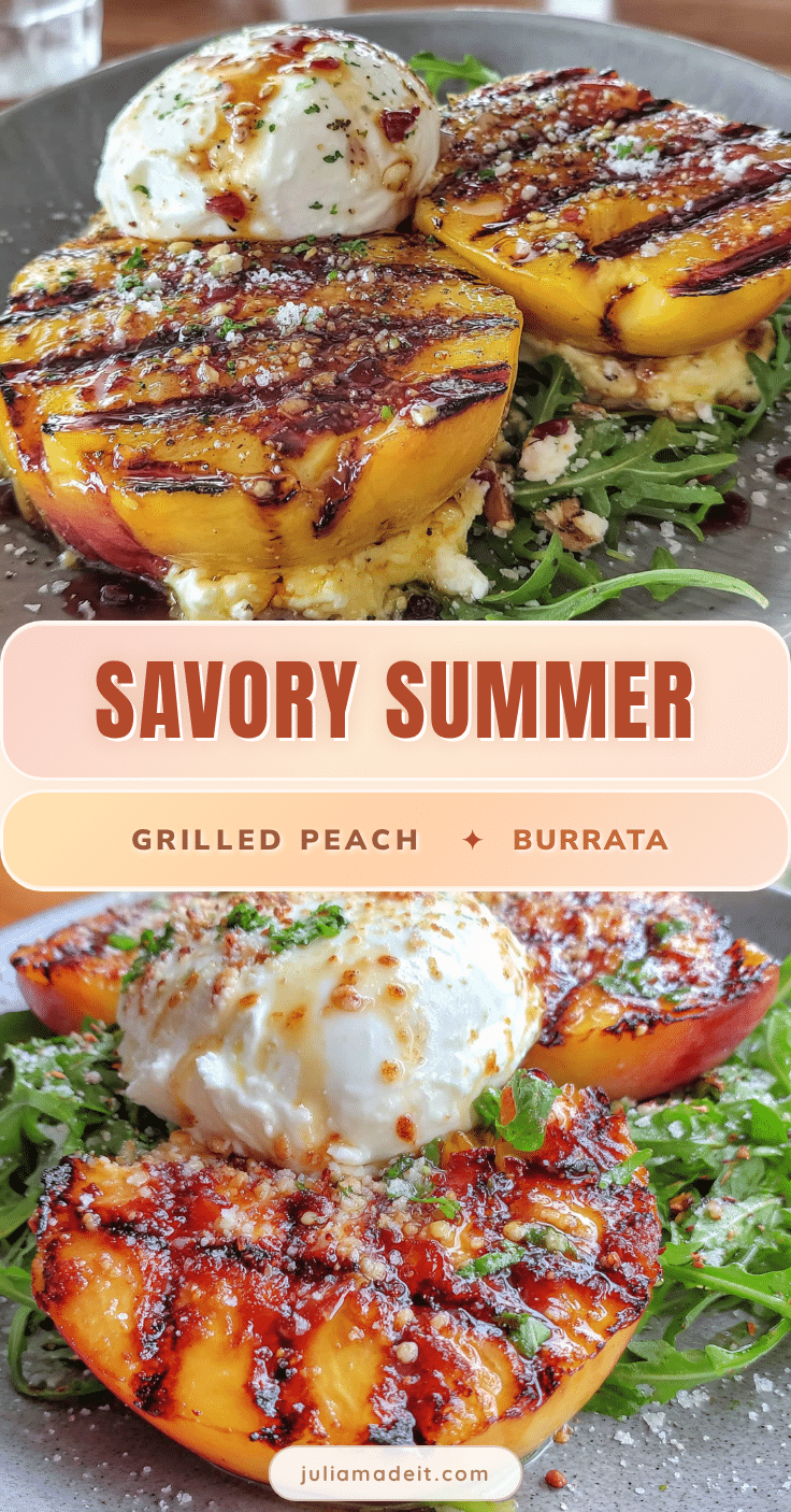 grilled peach and burrata salad recipe