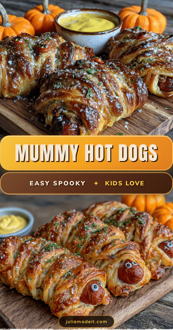 halloween mummy hot dogs recipe