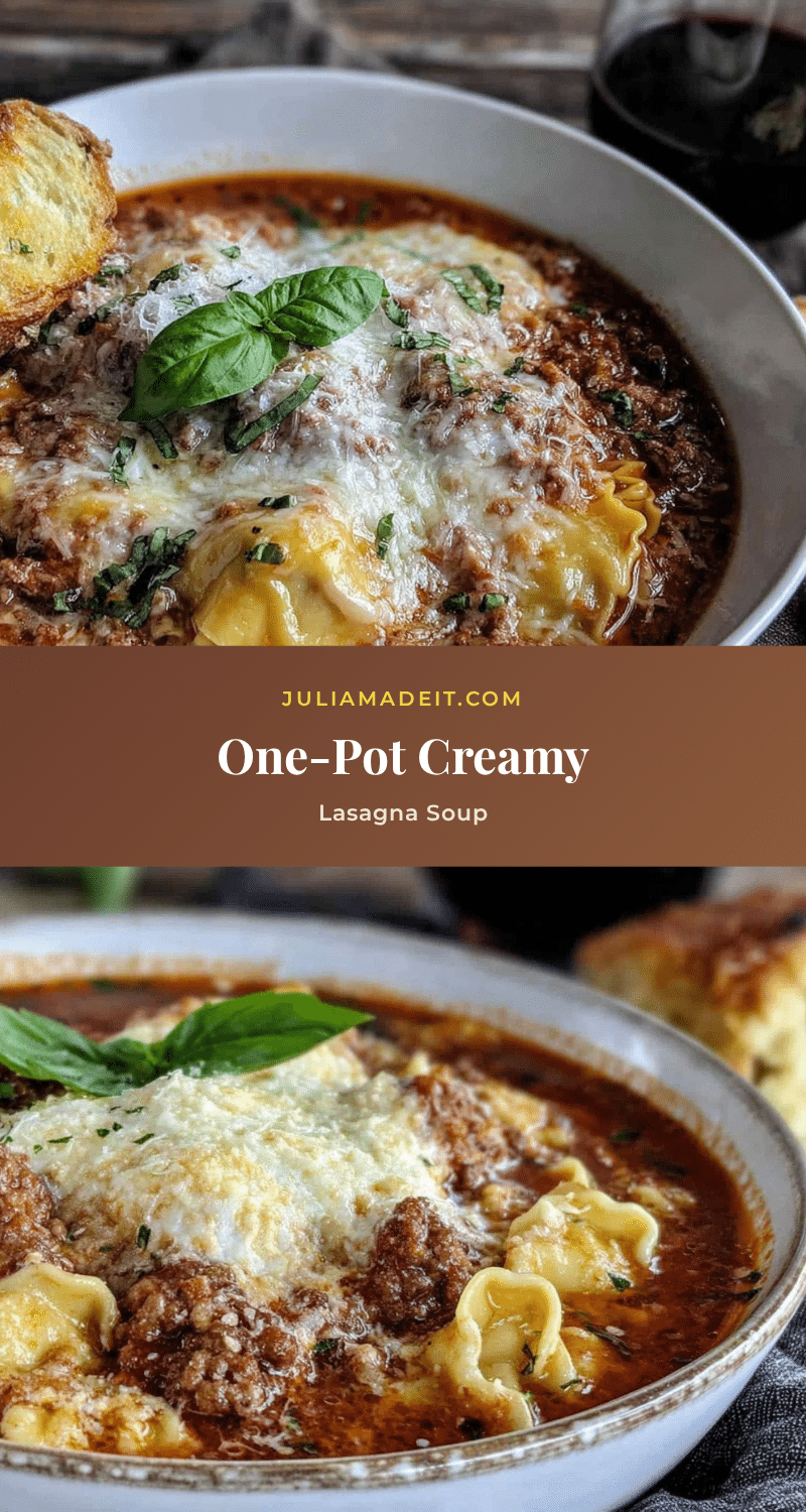 one-pot lasagna soup with Italian sausage recipe