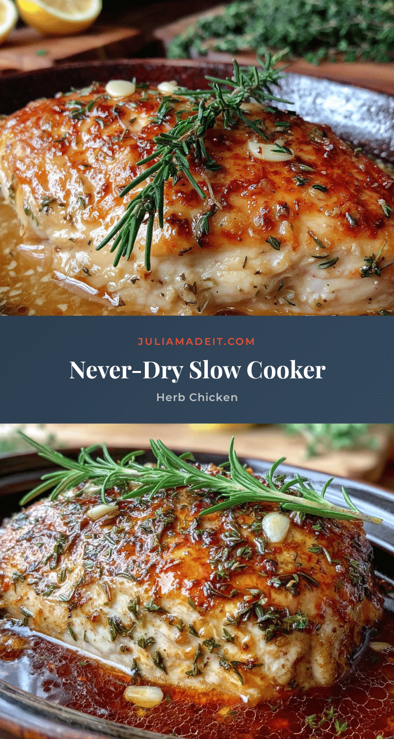 perfect never-dry slow cooker chicken breast with herbs recipe
