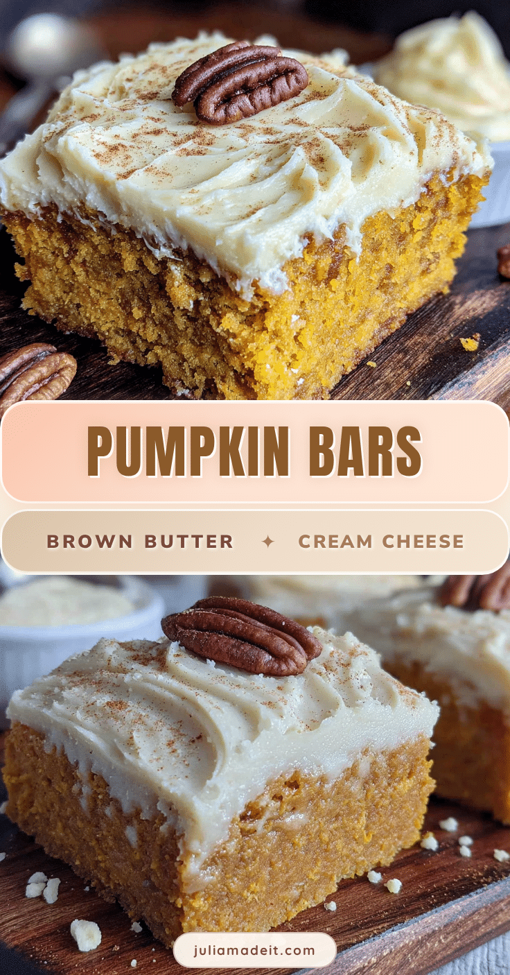 pumpkin bars with brown butter frosting recipe