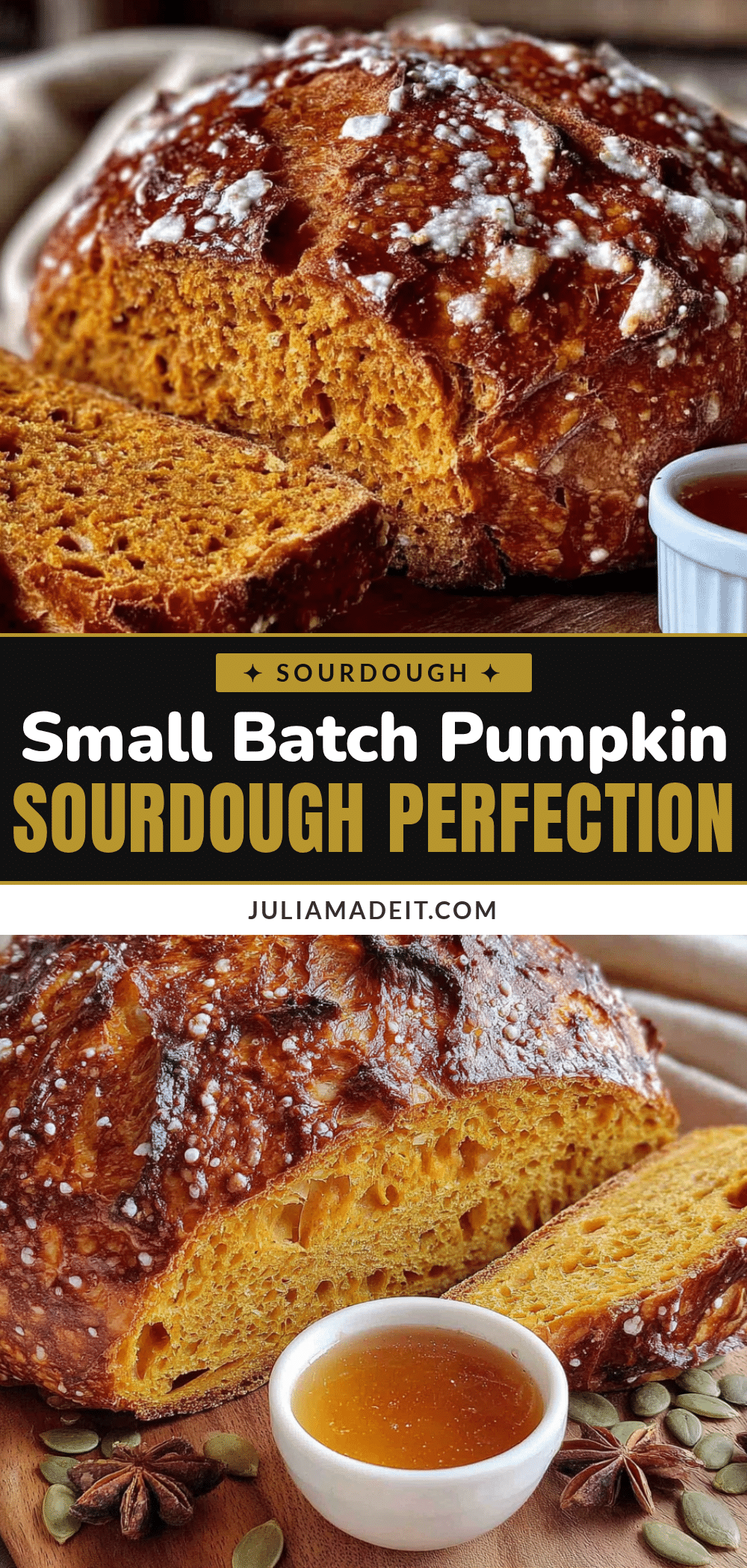 pumpkin sourdough discard bread recipe