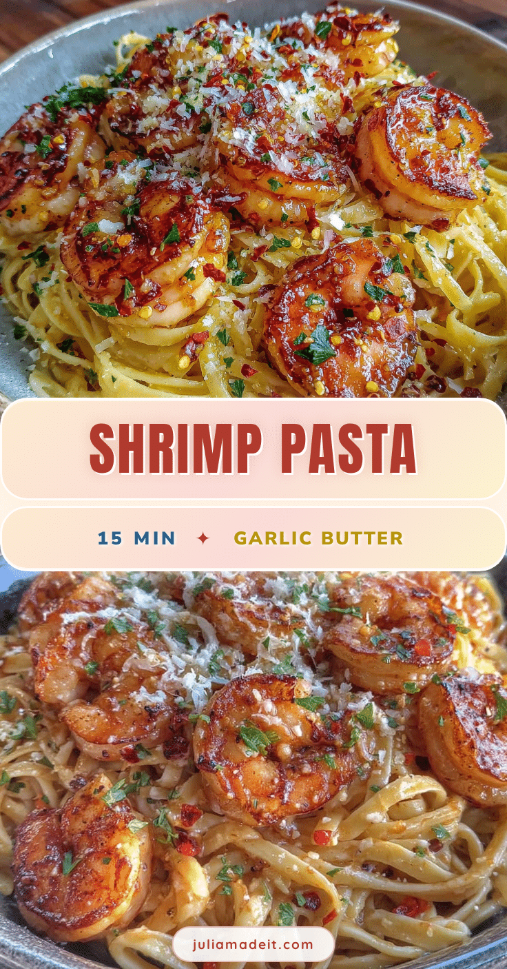 quick garlic butter shrimp pasta recipe
