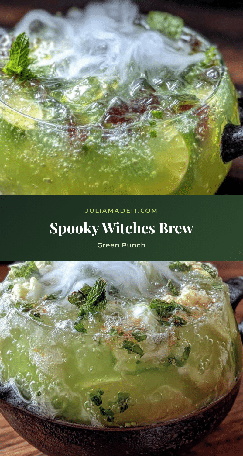 spooky witches brew green punch recipe