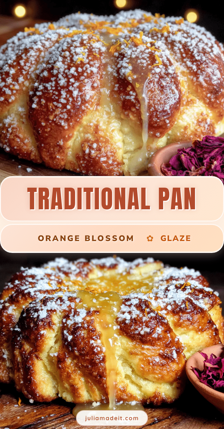 Traditional Pan de Muerto with Orange Blossom Glaze recipe