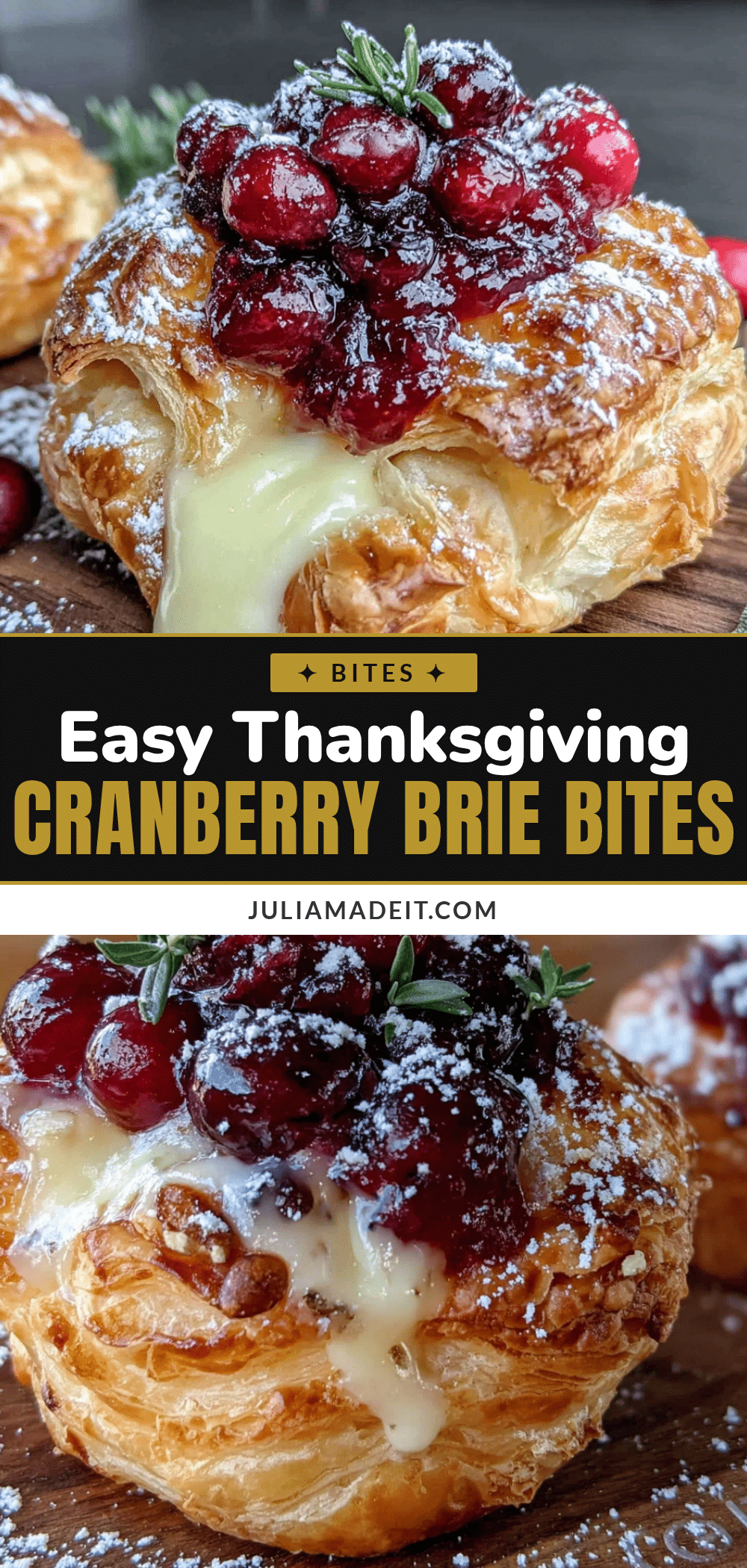 cranberry brie bites recipe