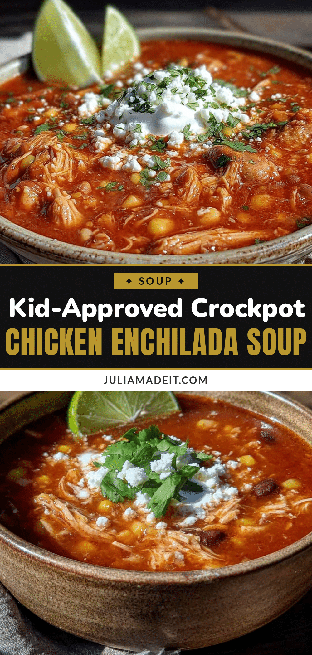 crockpot chicken enchilada soup recipe
