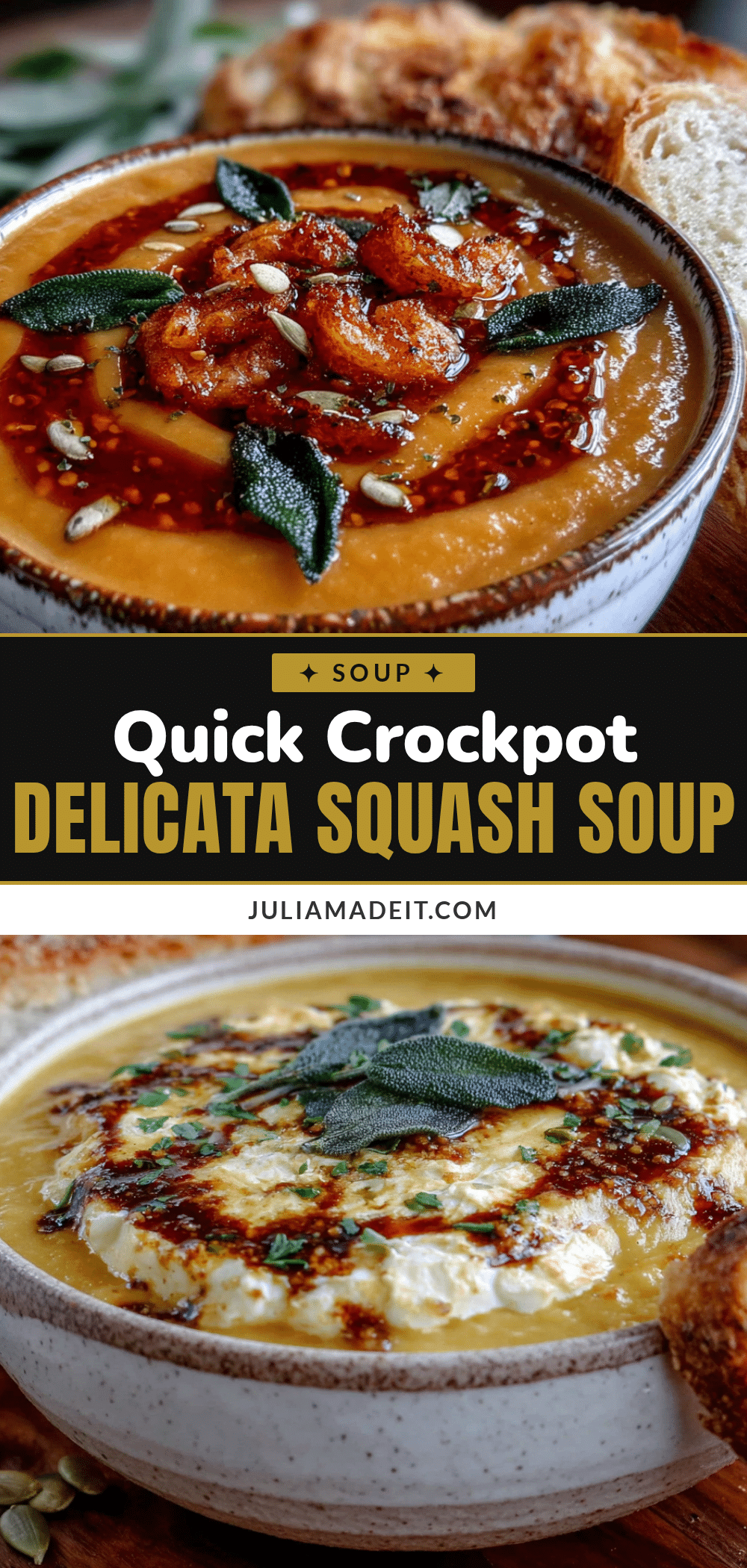 crockpot delicata squash soup recipe