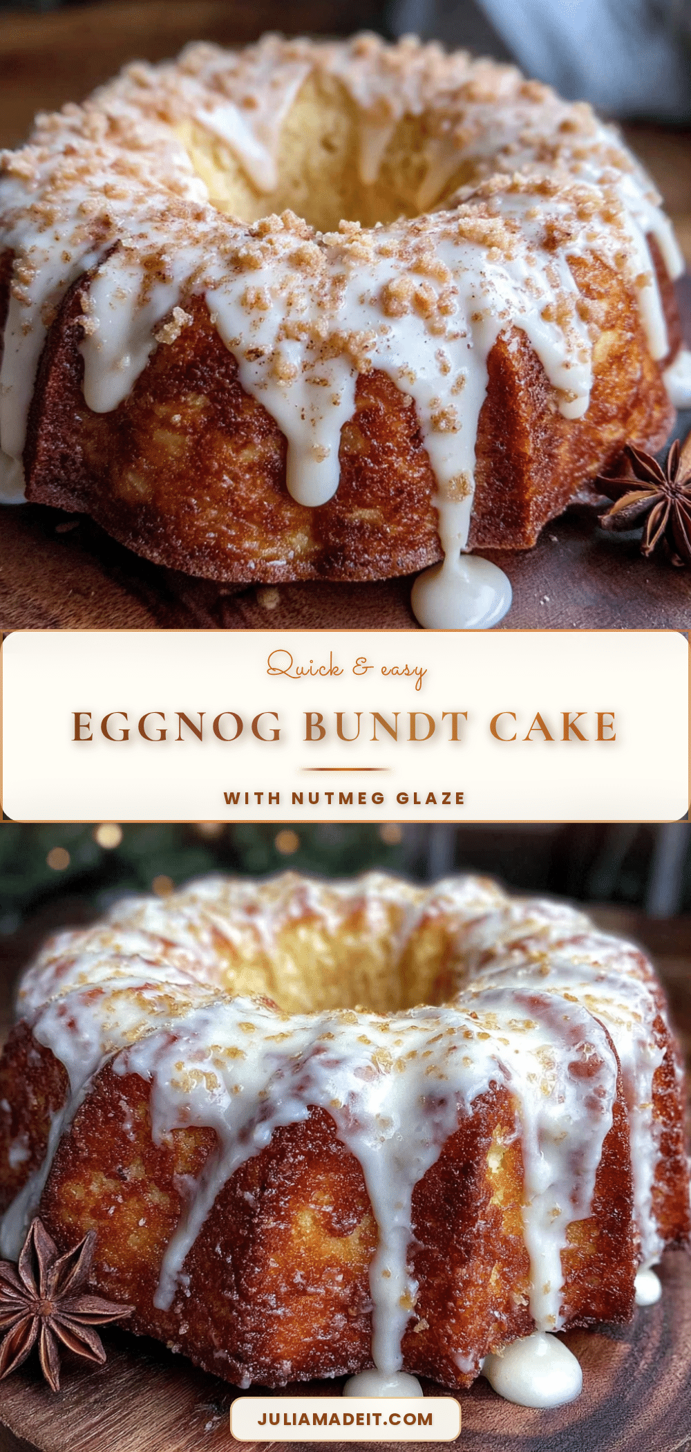 eggnog bundt cake recipe