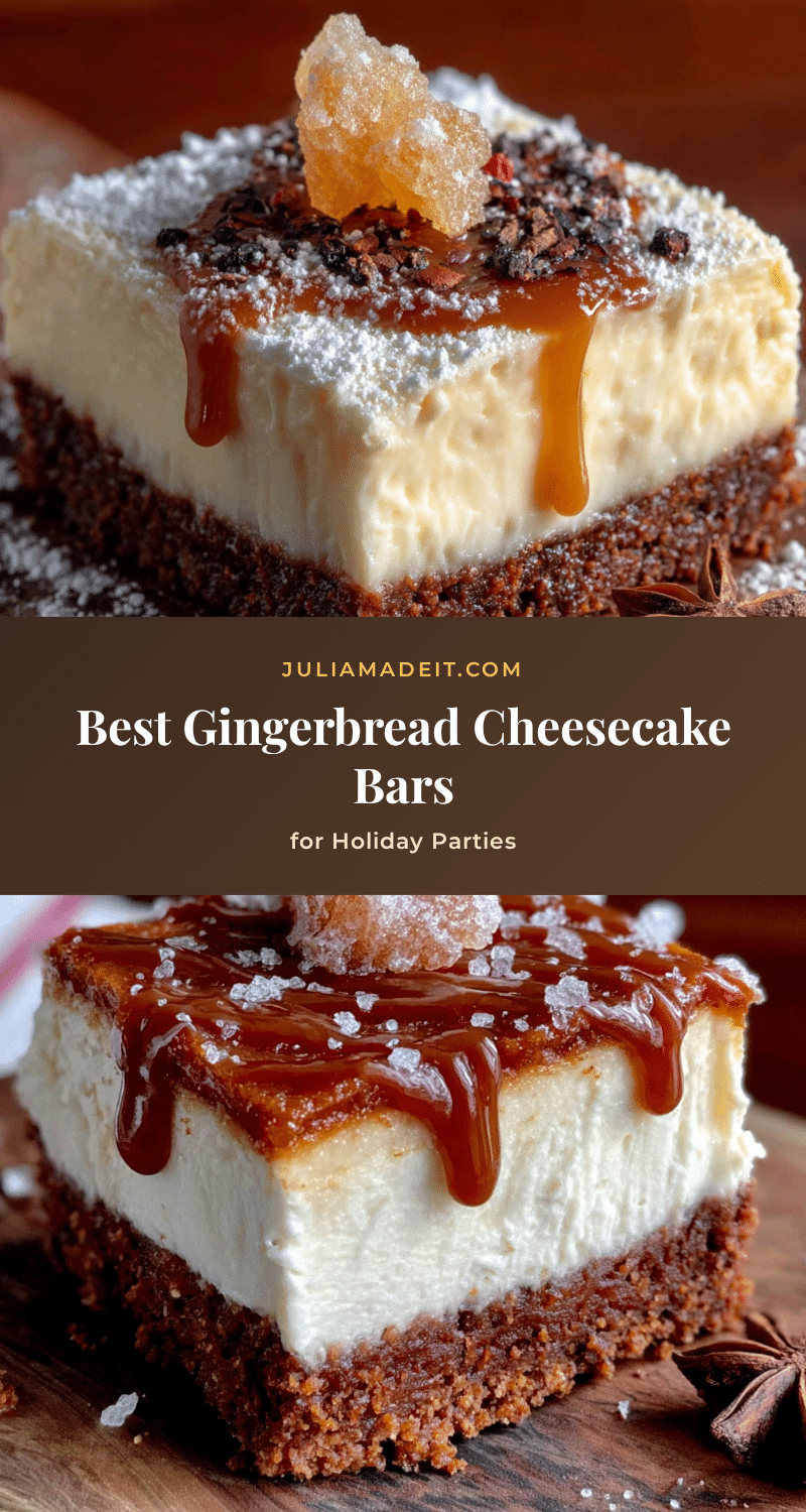 gingerbread cheesecake bars recipe