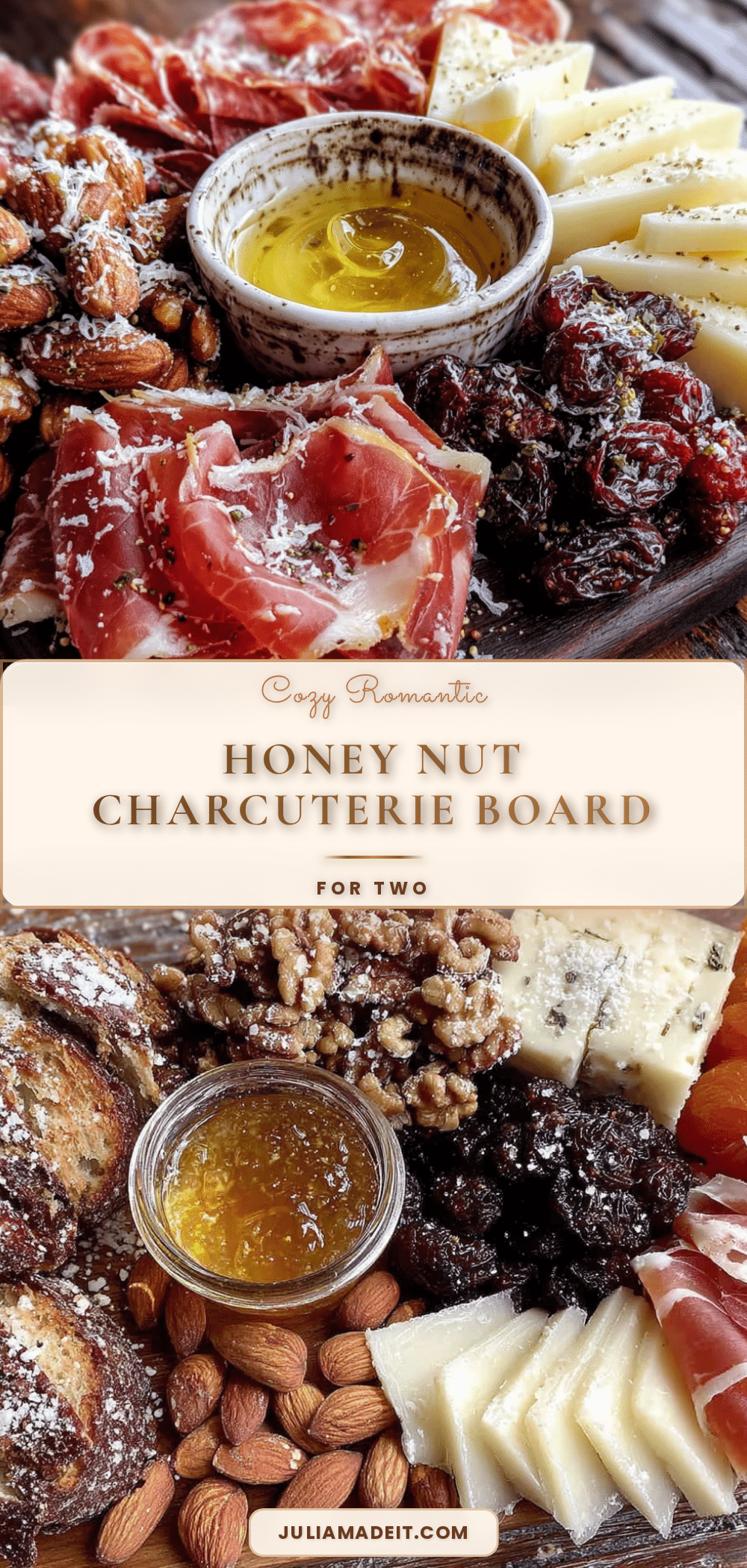 honey nut charcuterie board for two recipe