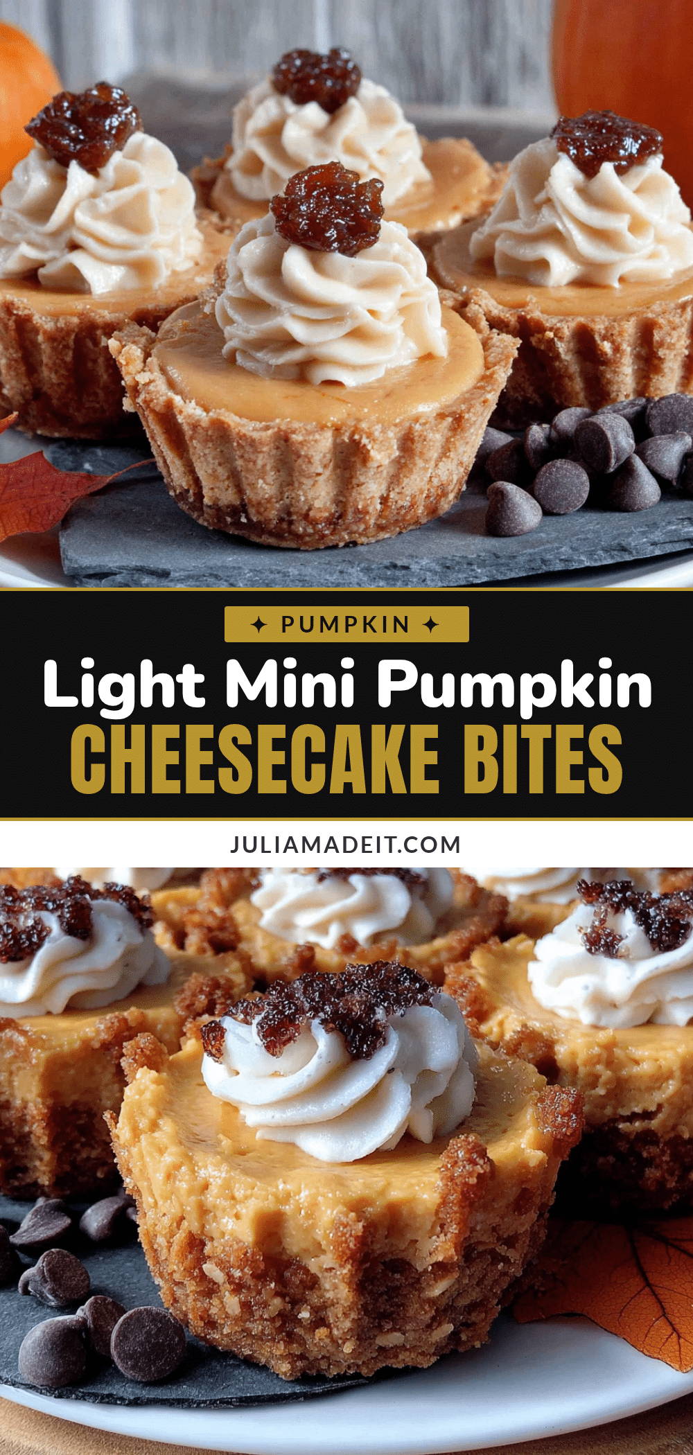 light mini pumpkin cheesecake bites recipe