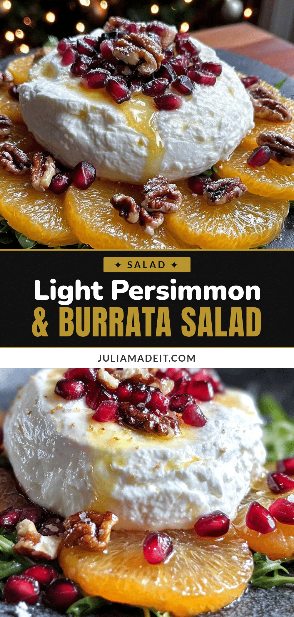light persimmon burrata salad recipe