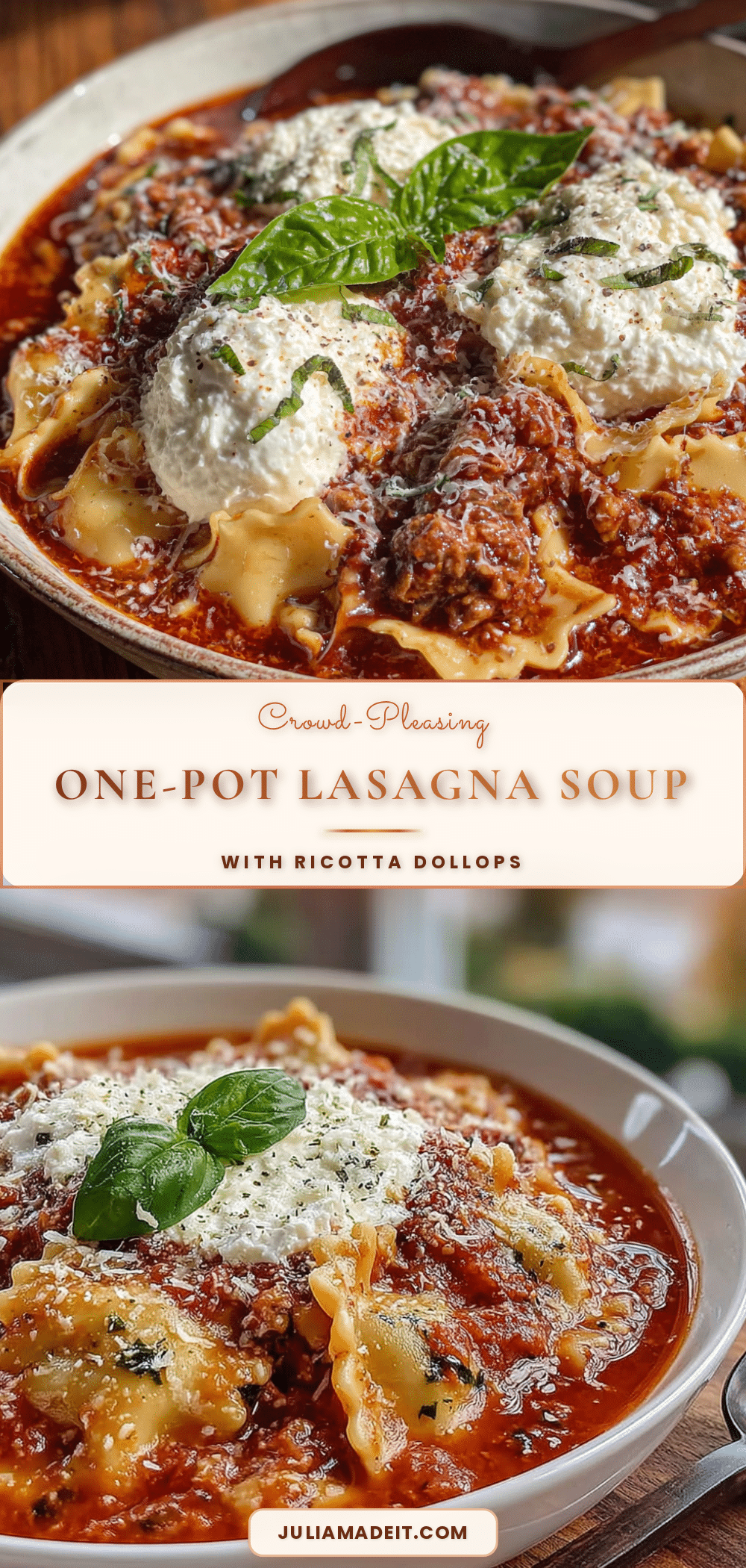 one-pot lasagna soup recipe
