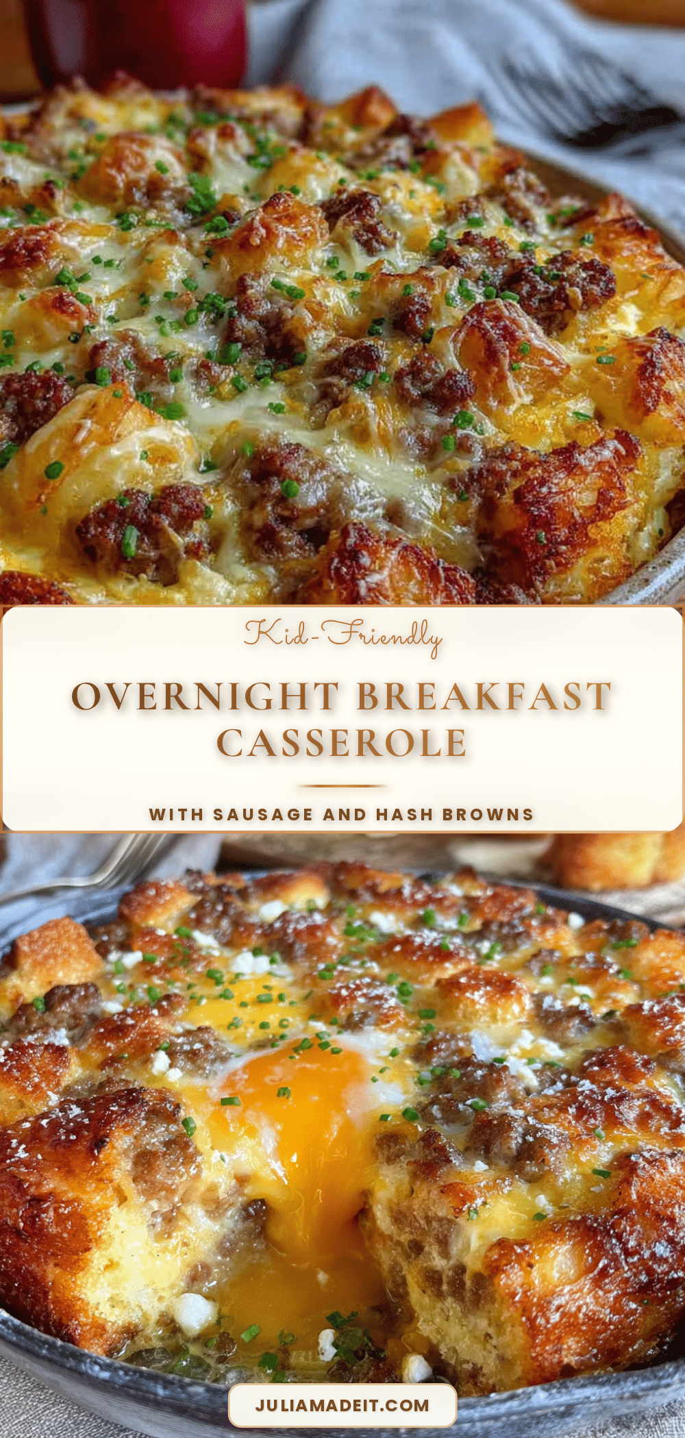 overnight breakfast casserole with sausage recipe