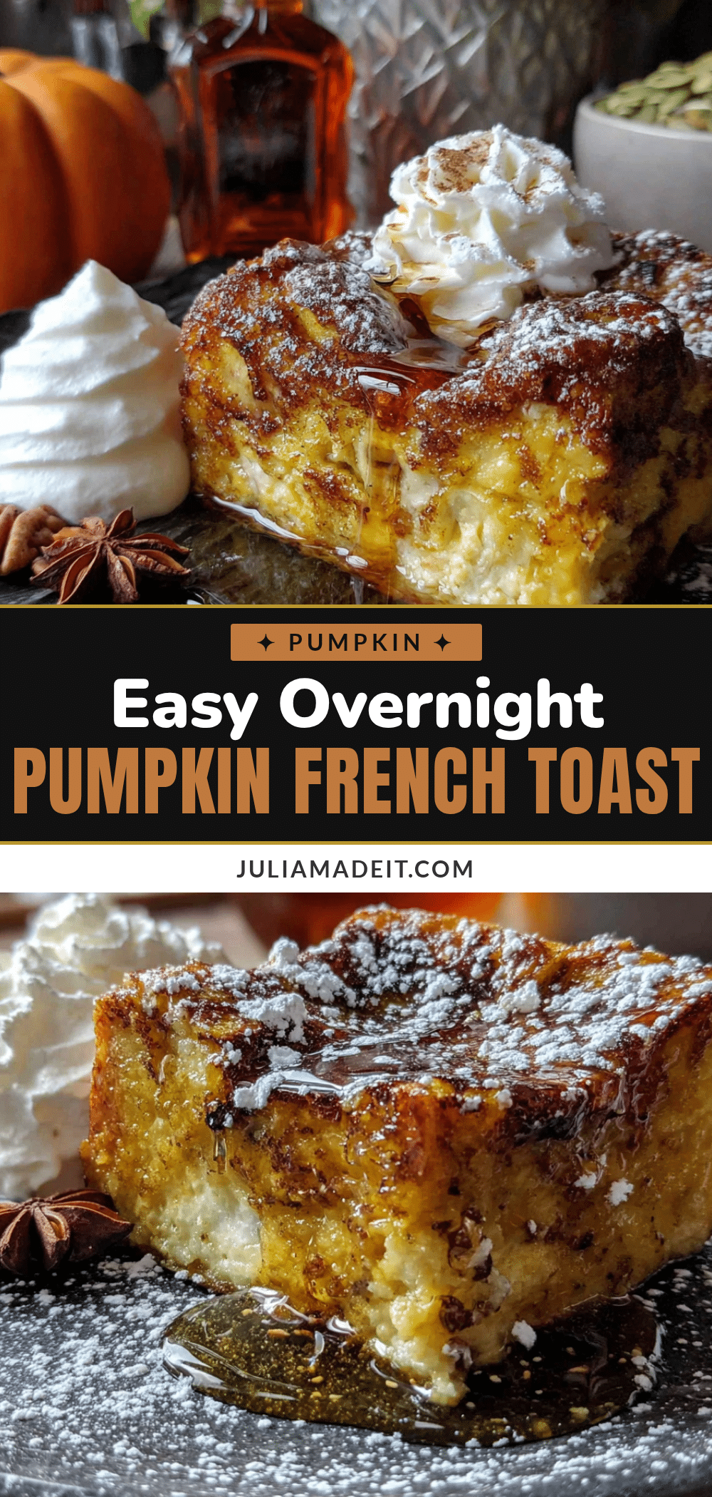 overnight pumpkin spice french toast bake recipe
