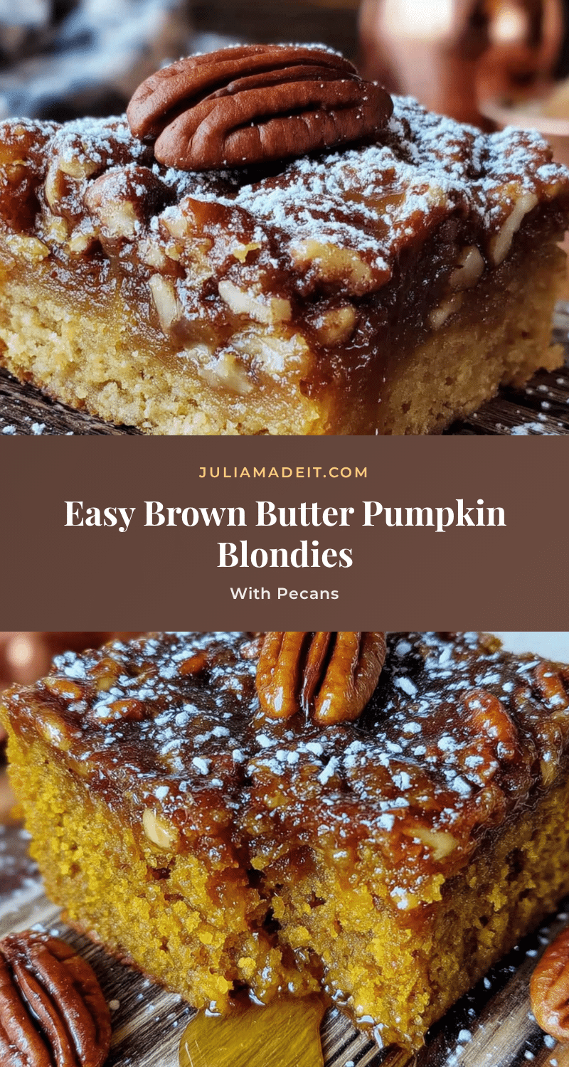 pumpkin blondies recipe