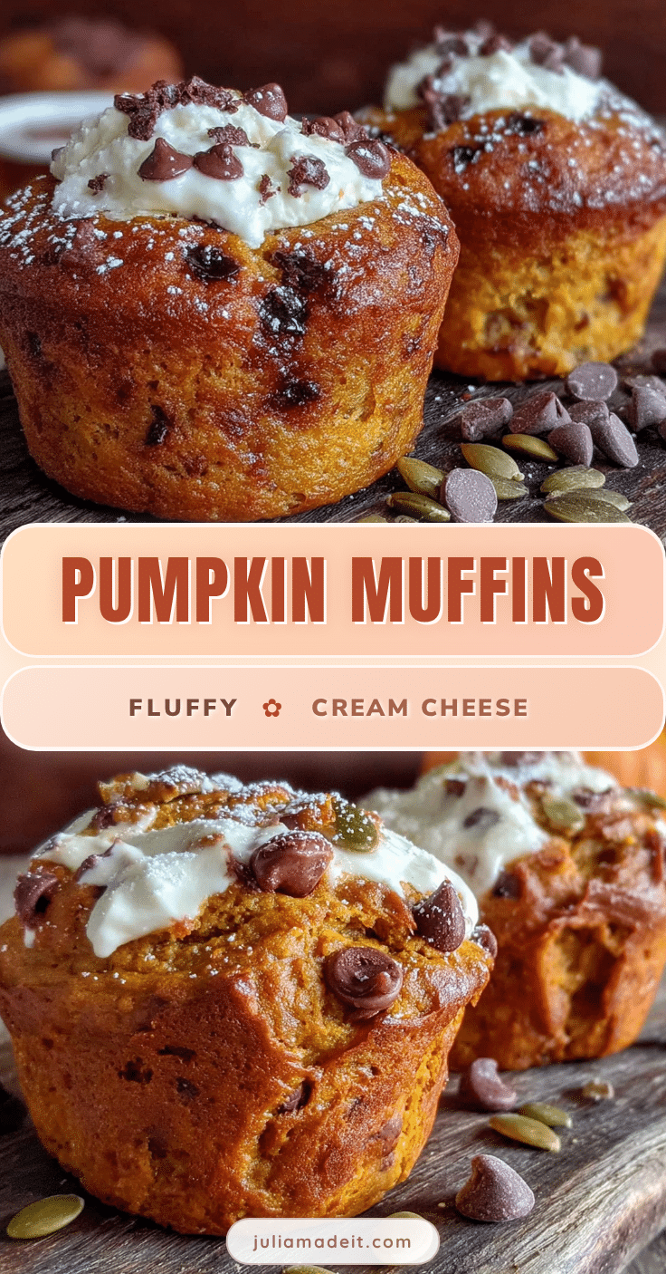 pumpkin muffins with cream cheese filling recipe