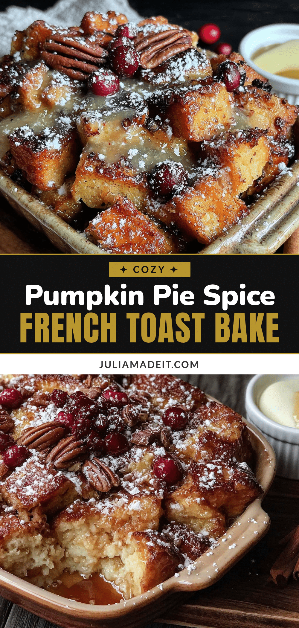 pumpkin pie spice french toast bake recipe