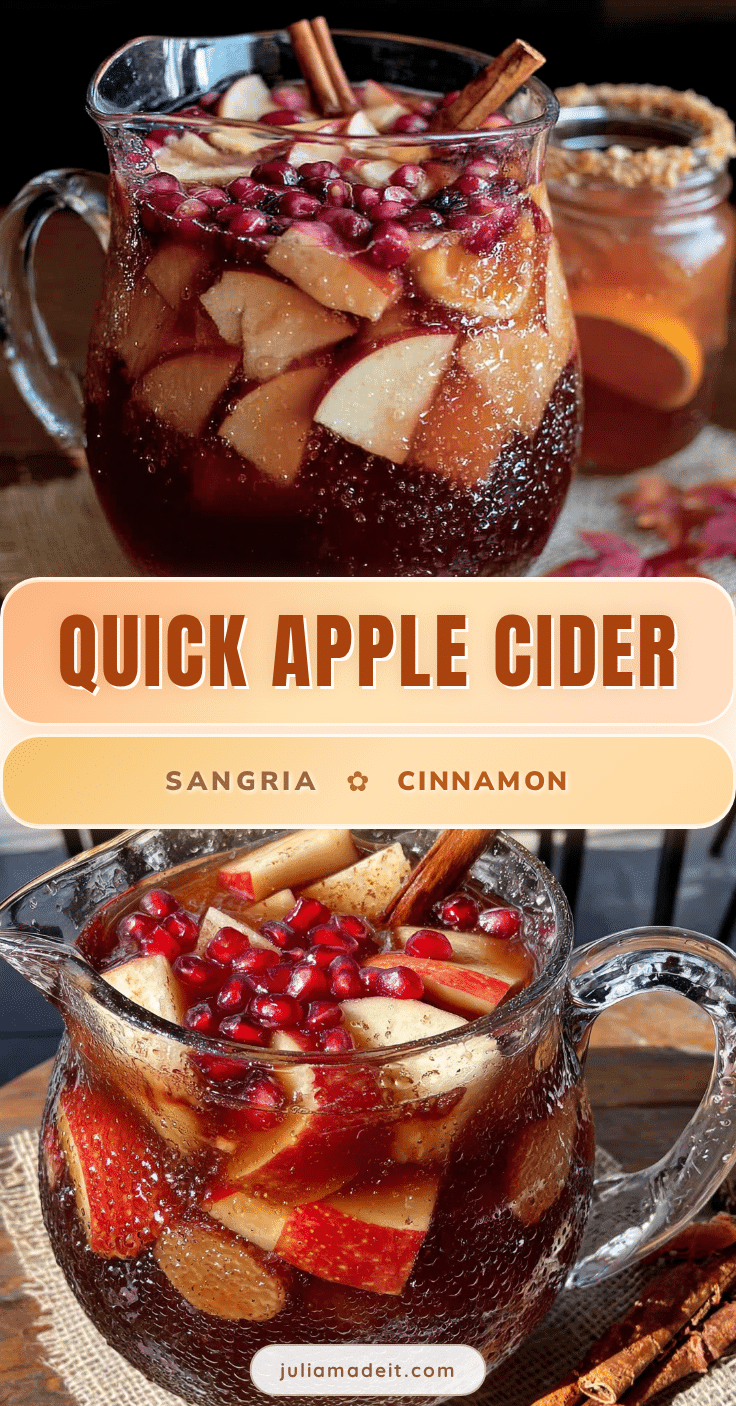 quick apple cider sangria recipe